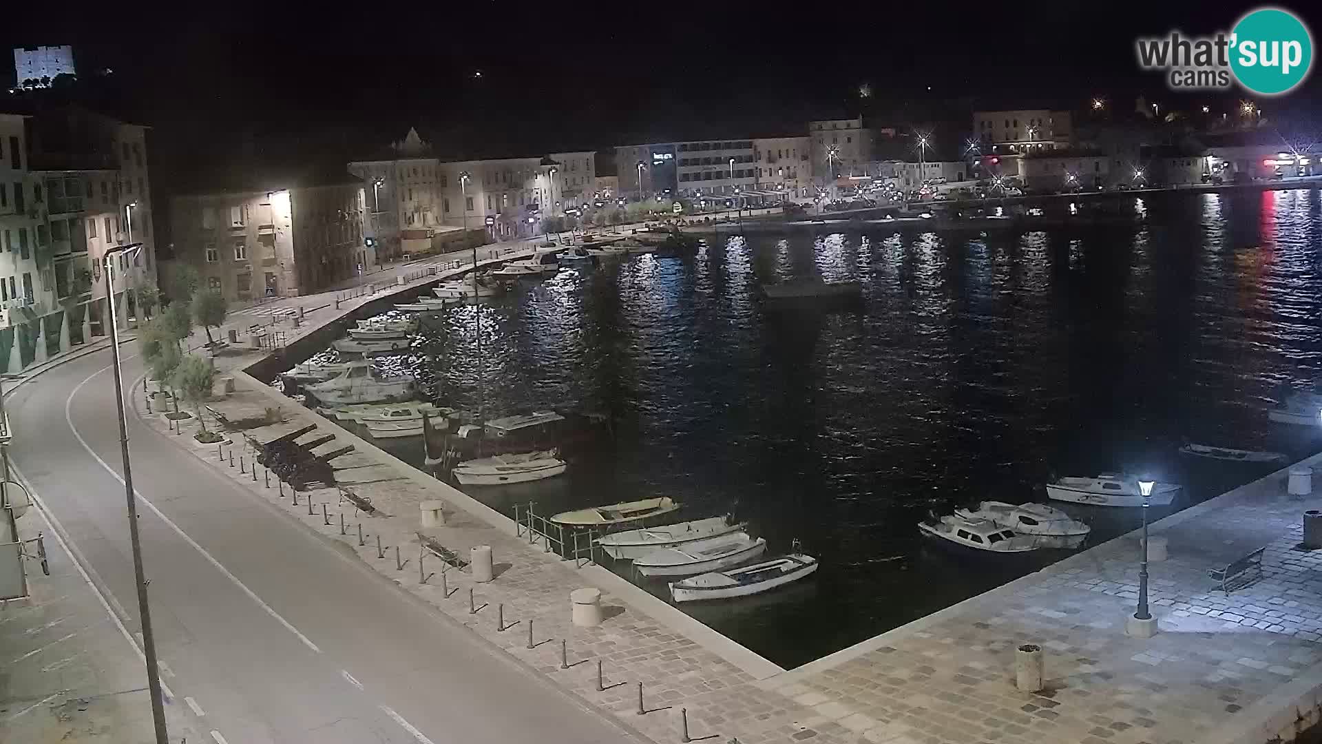 Webcam Senj – Panoramablick auf die Riva Senj