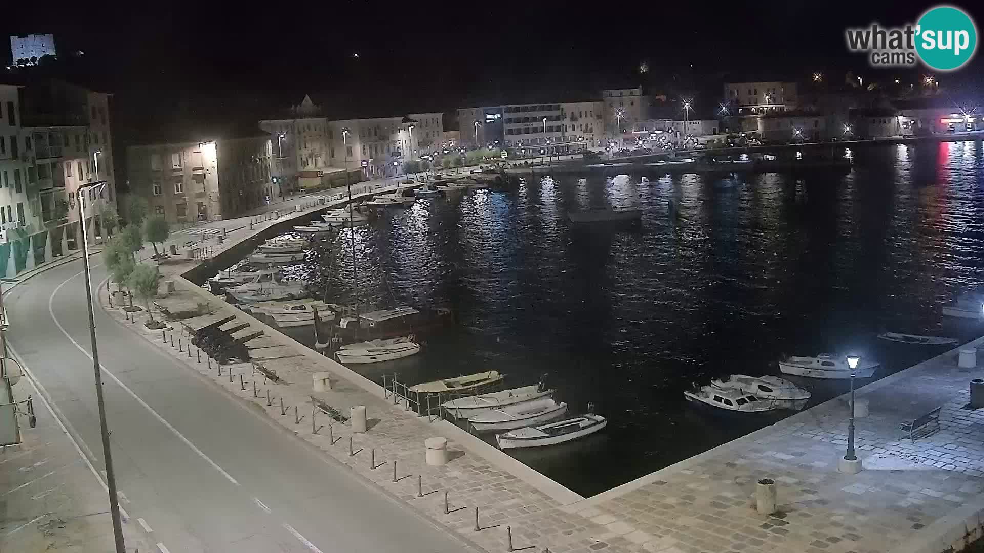 Webcam Senj – Panoramablick auf die Riva Senj