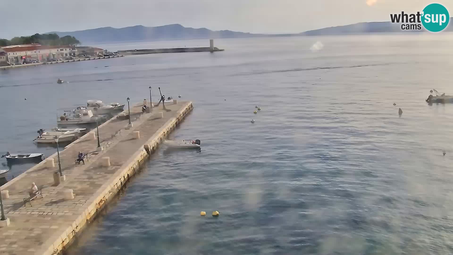 Livecam Senj – Vue panoramique de Senj riva