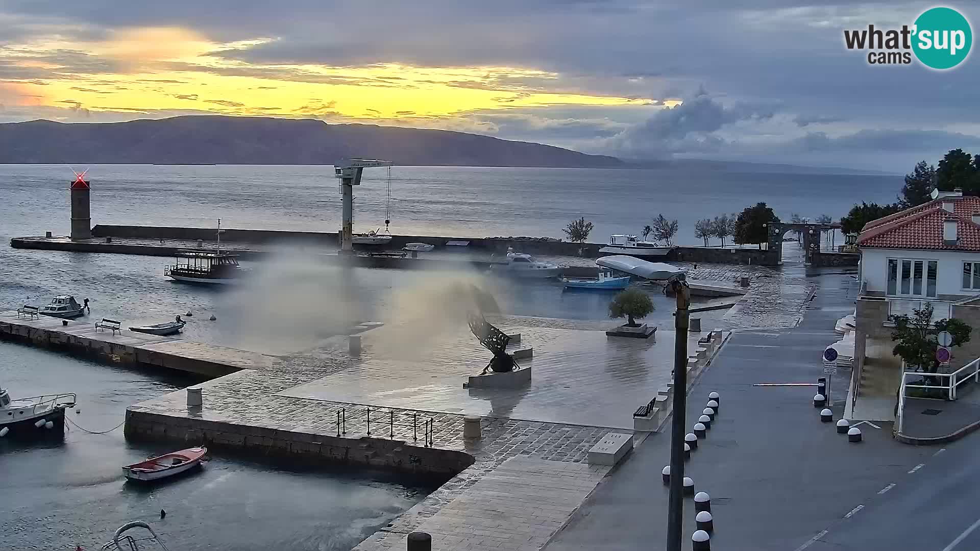 Senj camera en vivo – Vista panorámica de Senj riva