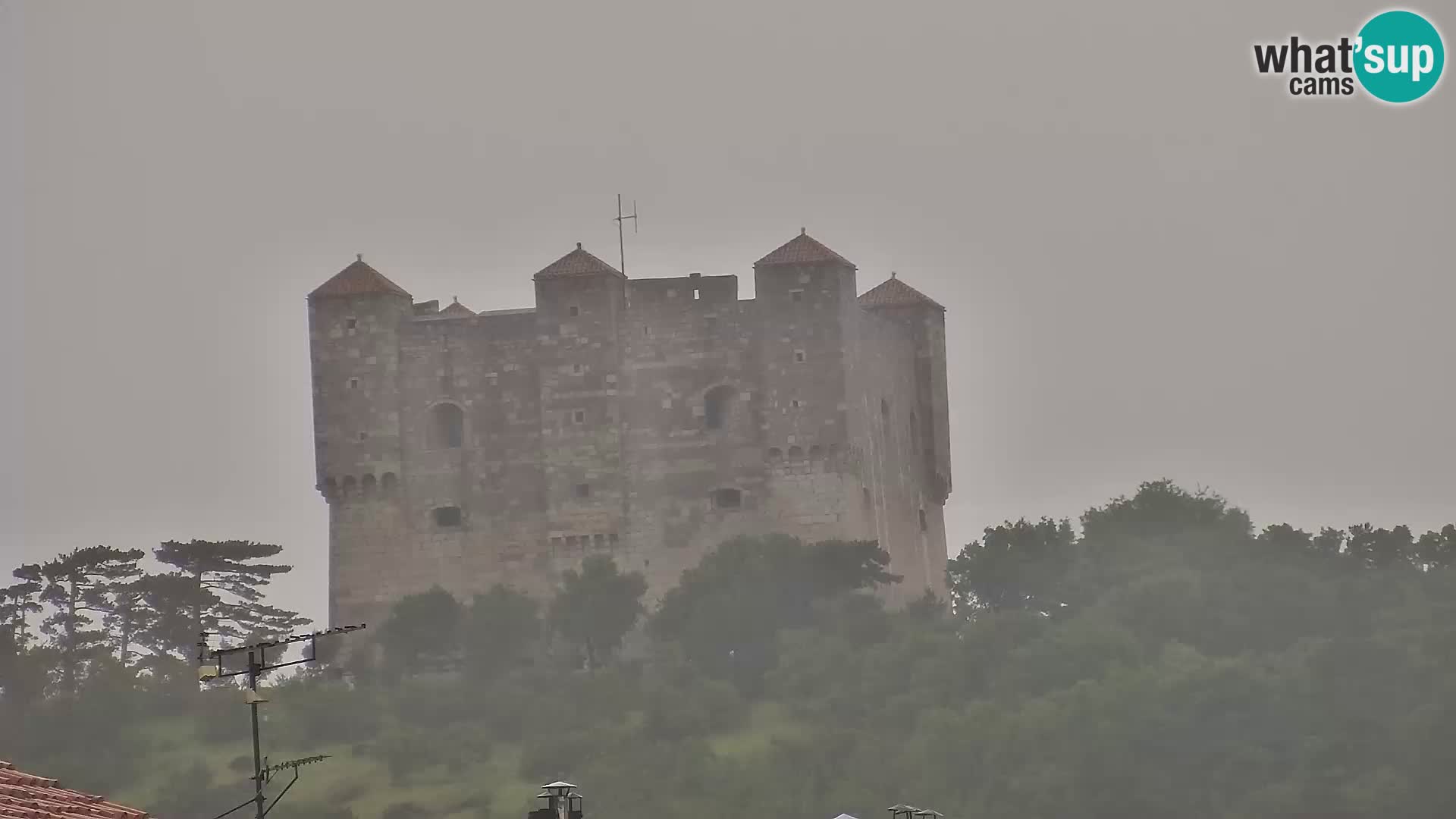 Webcam Senj – Panoramablick auf die Riva Senj