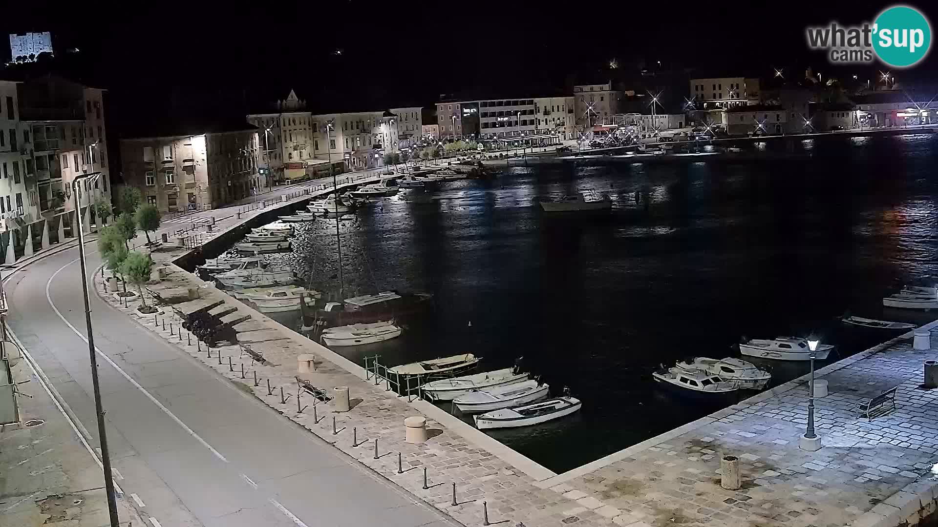 Webcam Senj – Panoramablick auf die Riva Senj