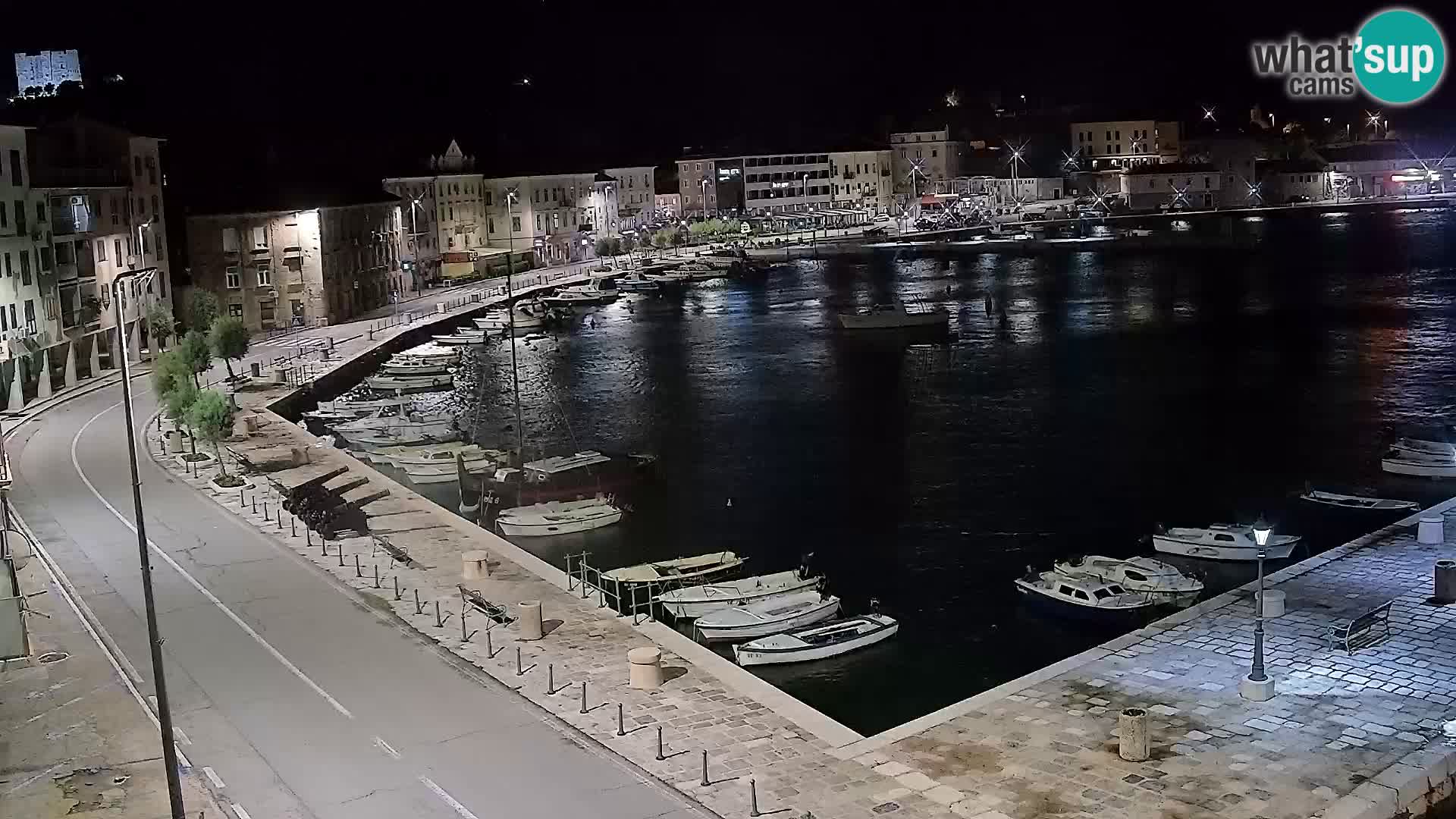 Livecam Senj – Vue panoramique de Senj riva
