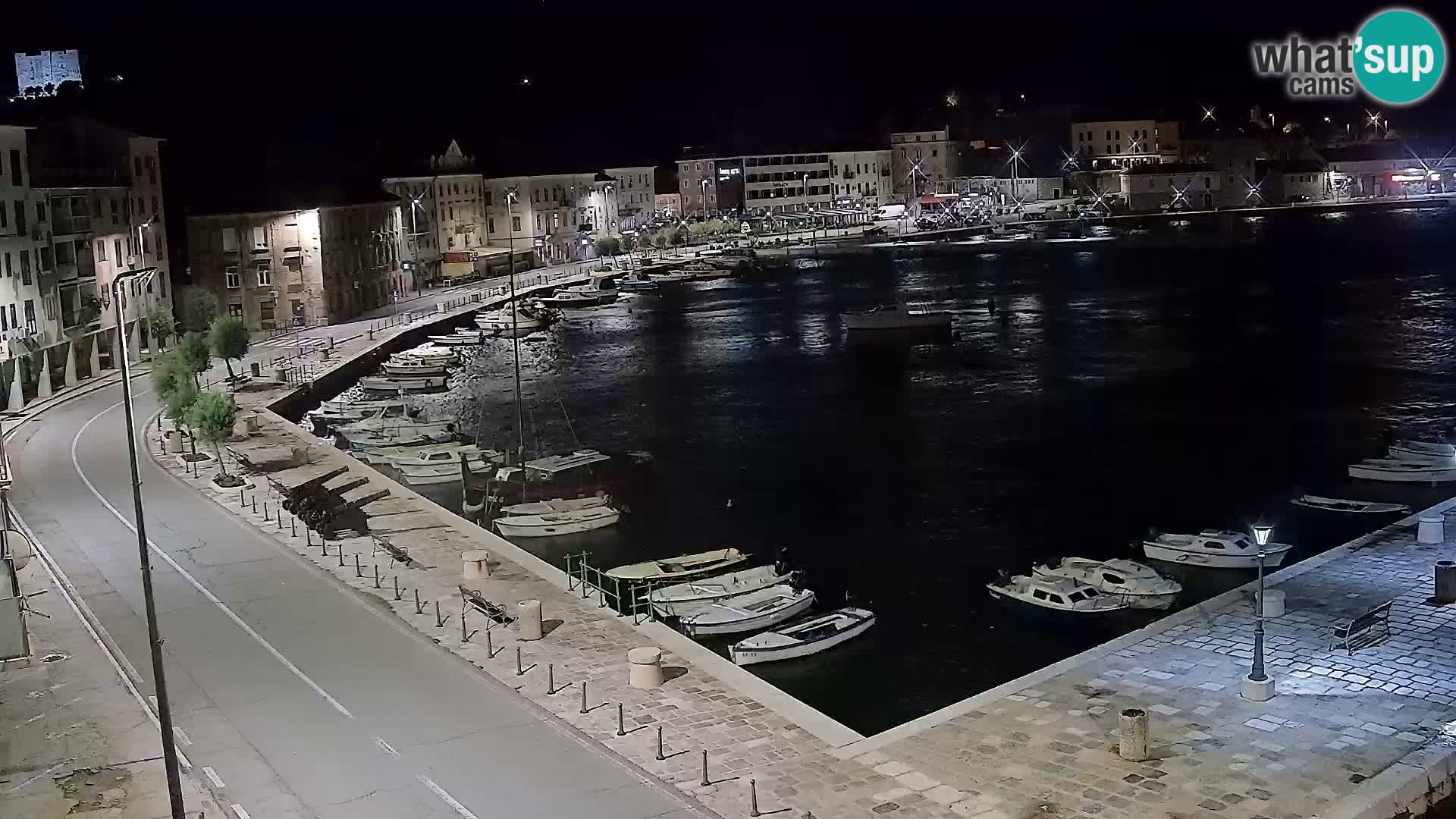 Livecam Senj – Vue panoramique de Senj riva