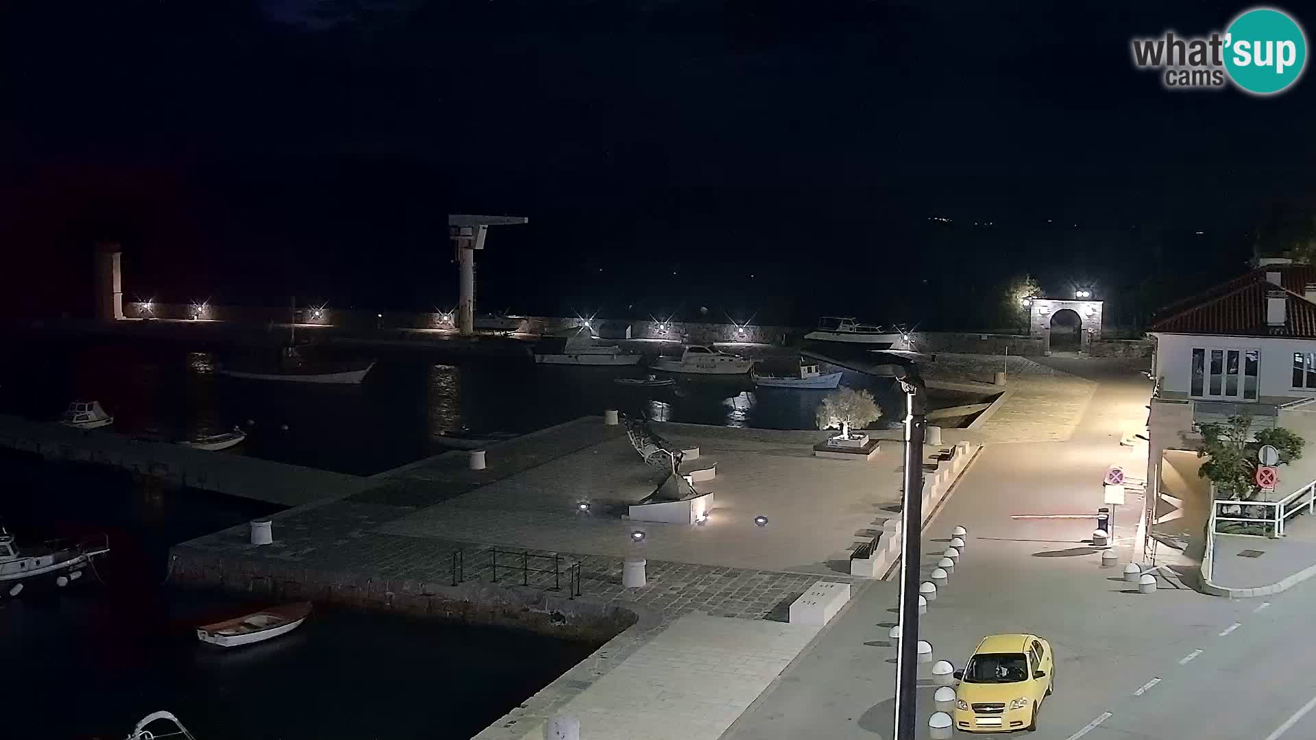 Livecam Senj – Vue panoramique de Senj riva