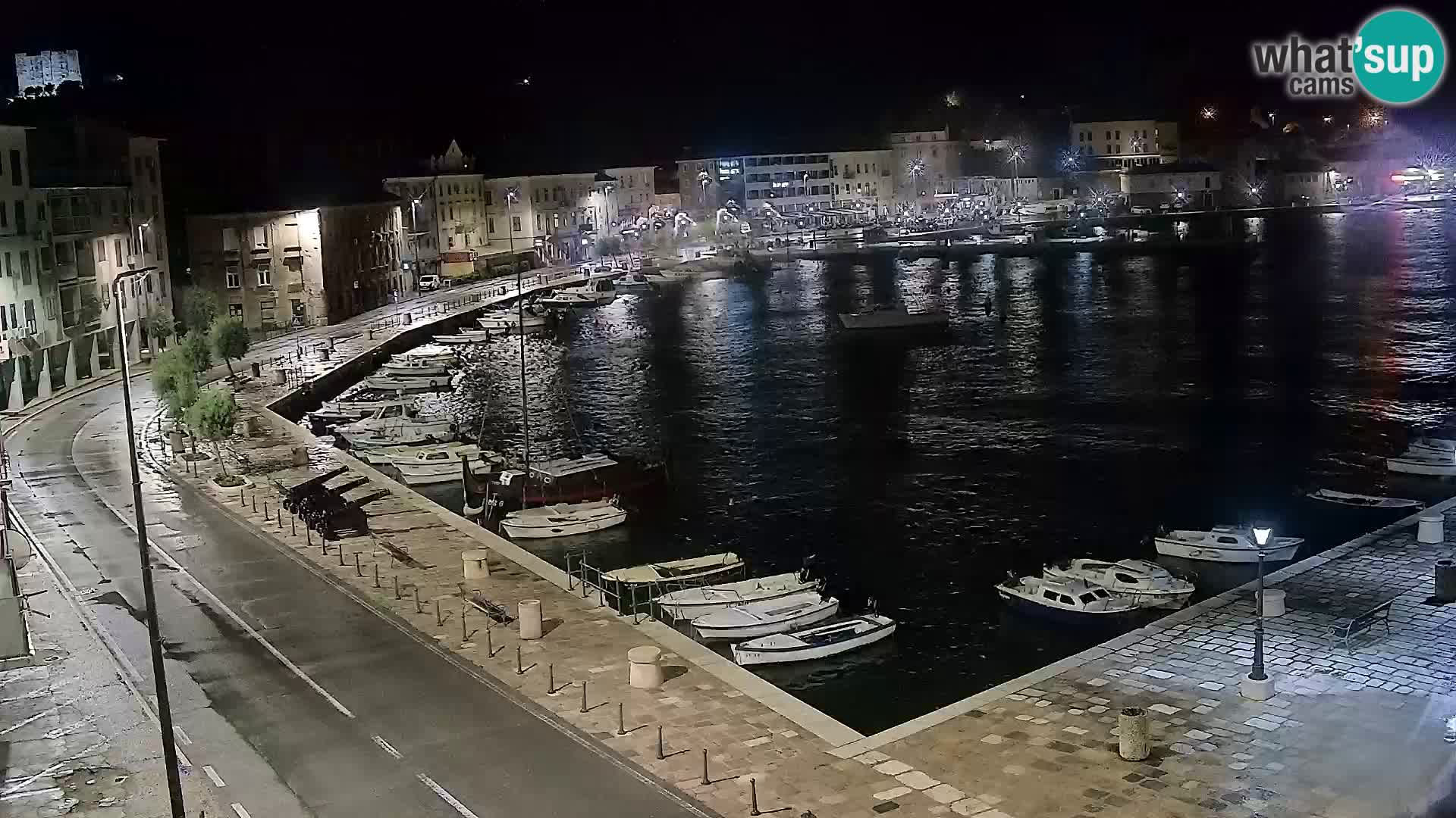 Webcam Senj – Panoramablick auf die Riva Senj