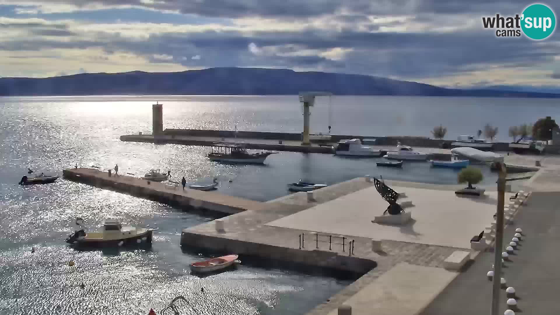 Webcam Segna – Panorama dell’lungomare di Senj