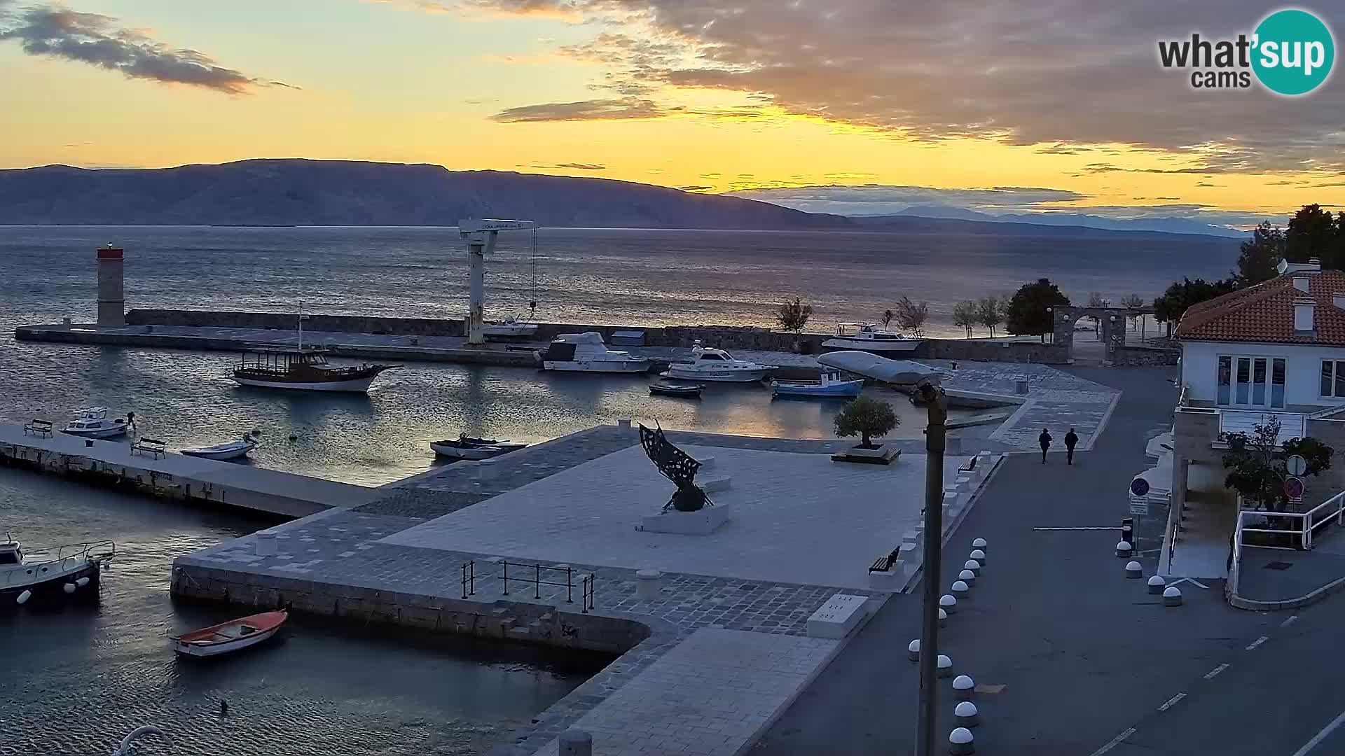 Webcam Segna – Panorama dell’lungomare di Senj