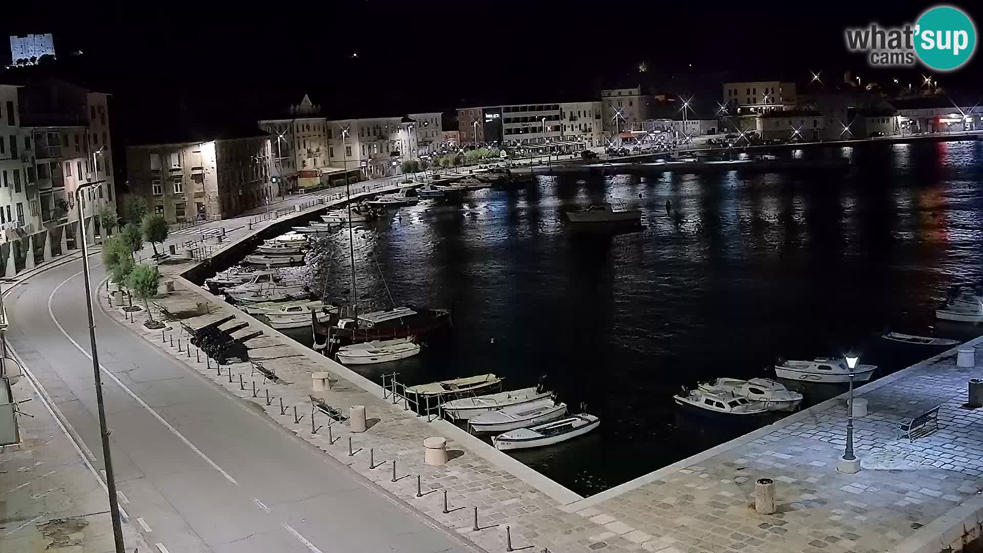 Livecam Senj – Vue panoramique de Senj riva