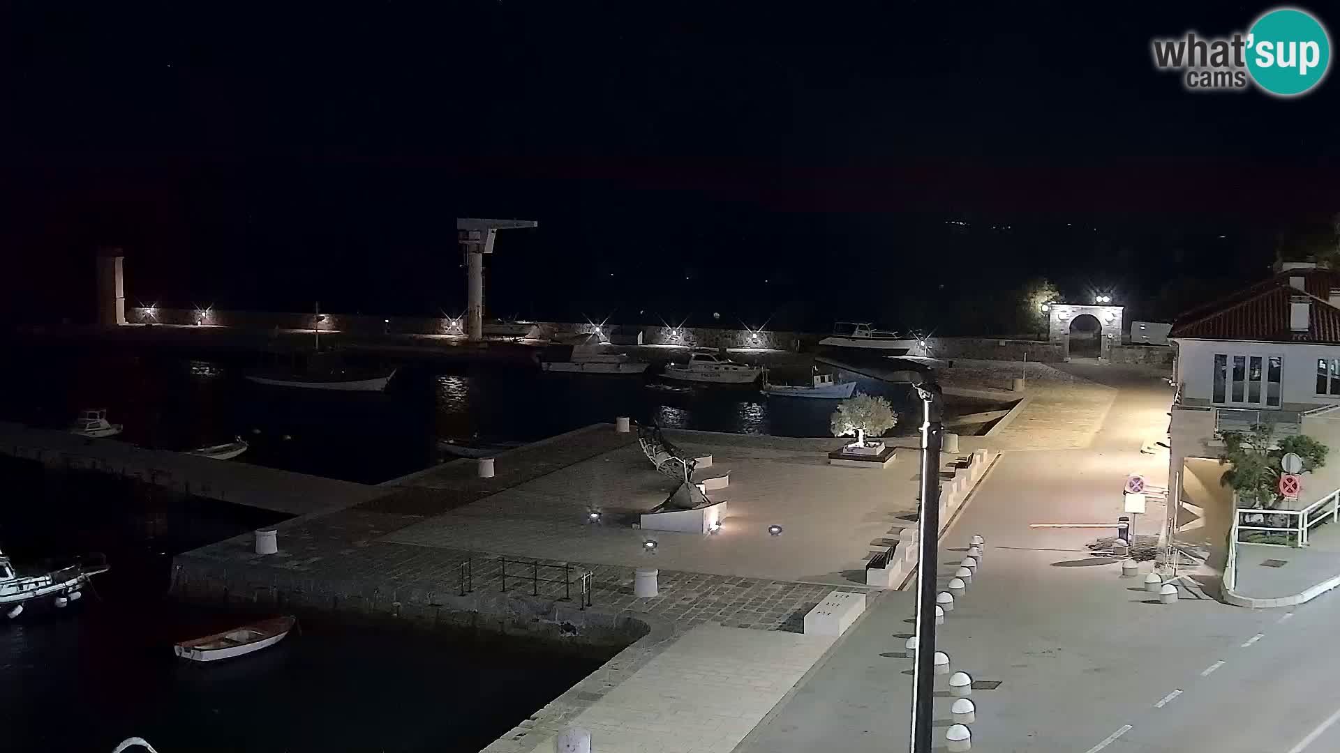 Senj camera en vivo – Vista panorámica de Senj riva