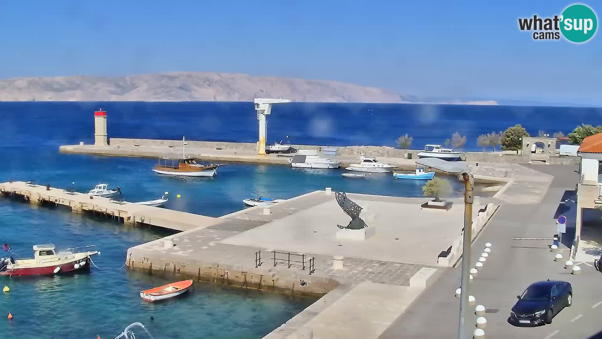 Senj camera en vivo – Vista panorámica de Senj riva