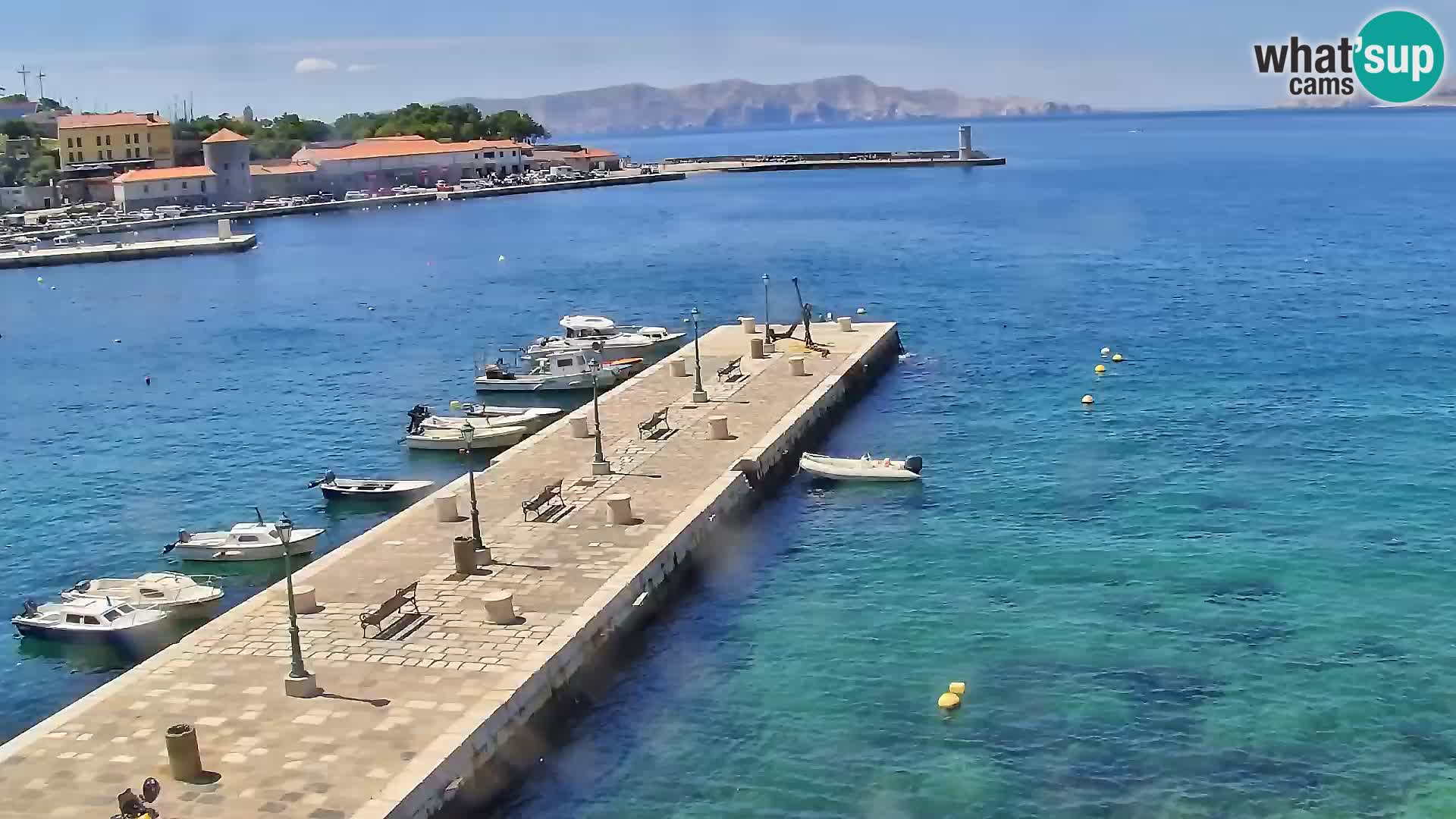 Webcam Segna – Panorama dell’lungomare di Senj
