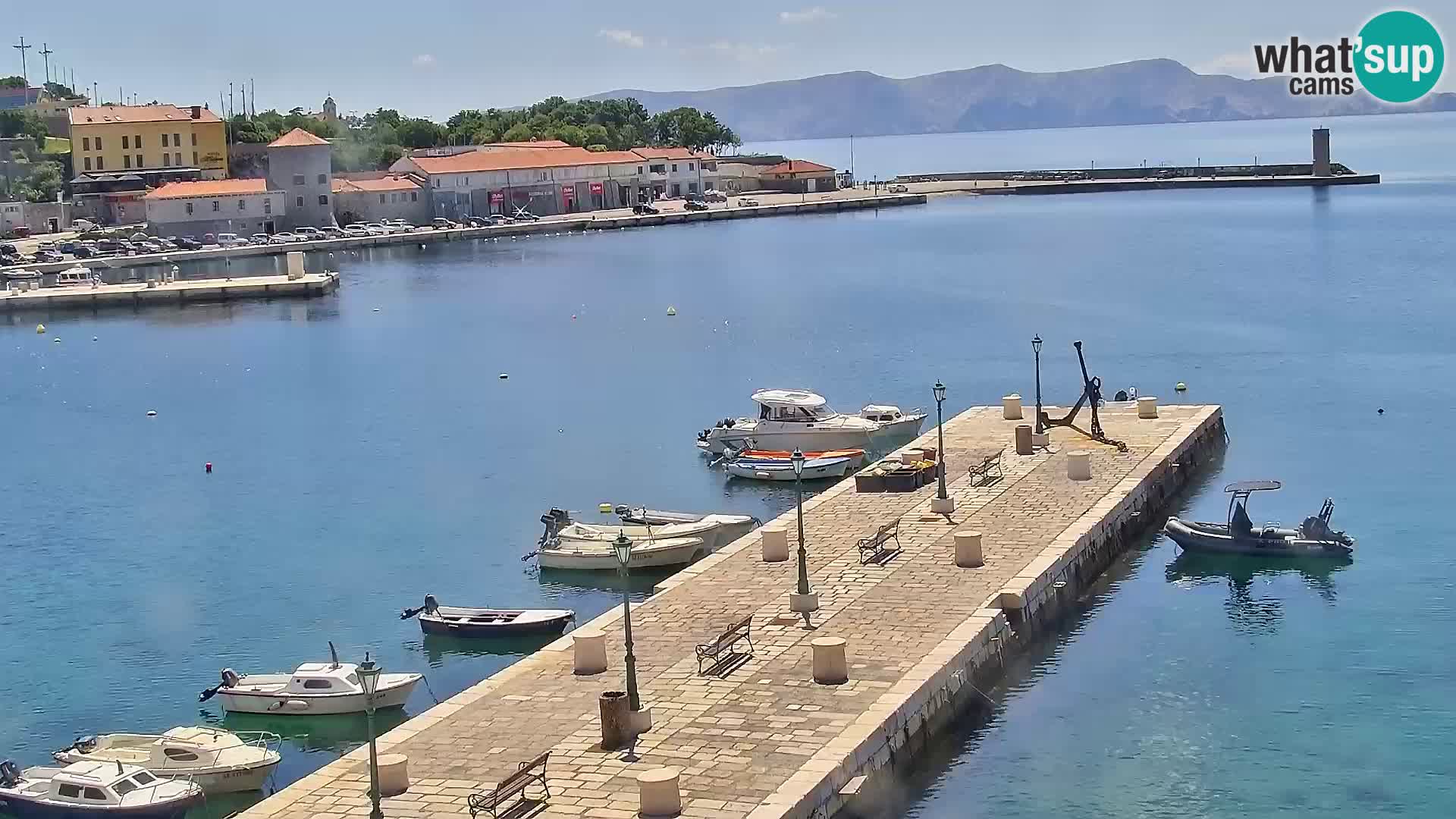 Webcam Segna – Panorama dell’lungomare di Senj
