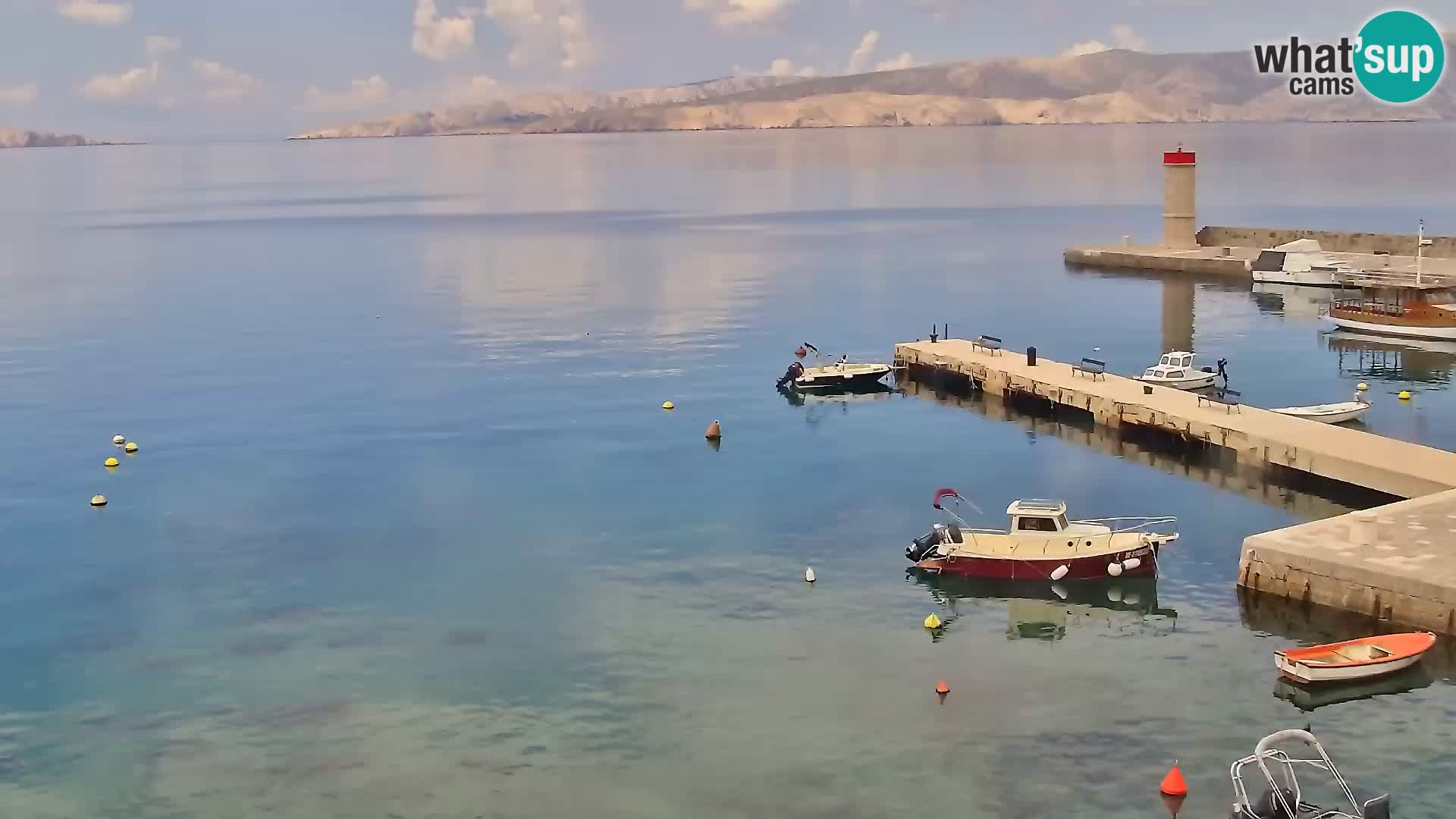 Webcam Senj – Panoramablick auf die Riva Senj