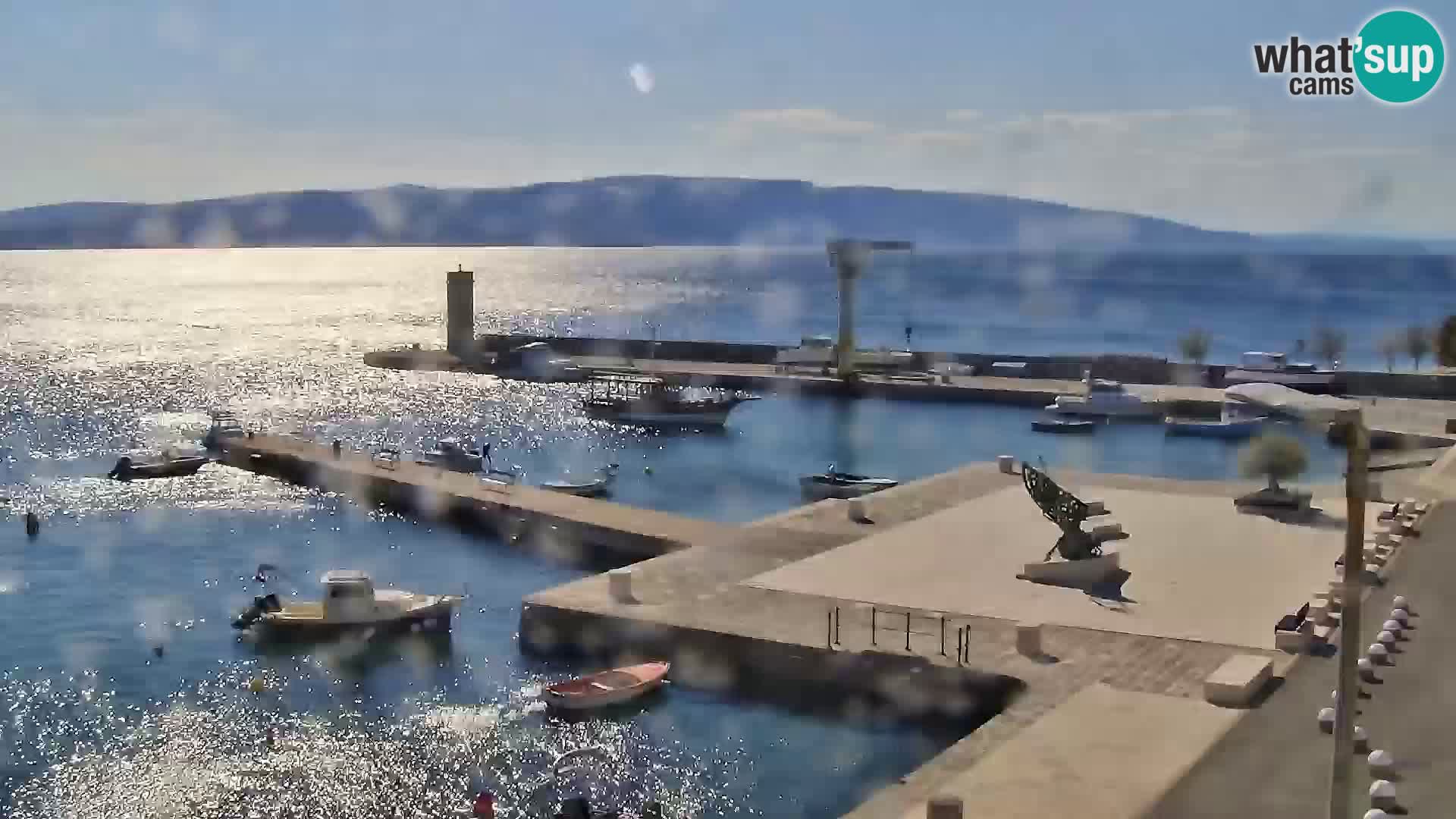 Livecam Senj – Vue panoramique de Senj riva