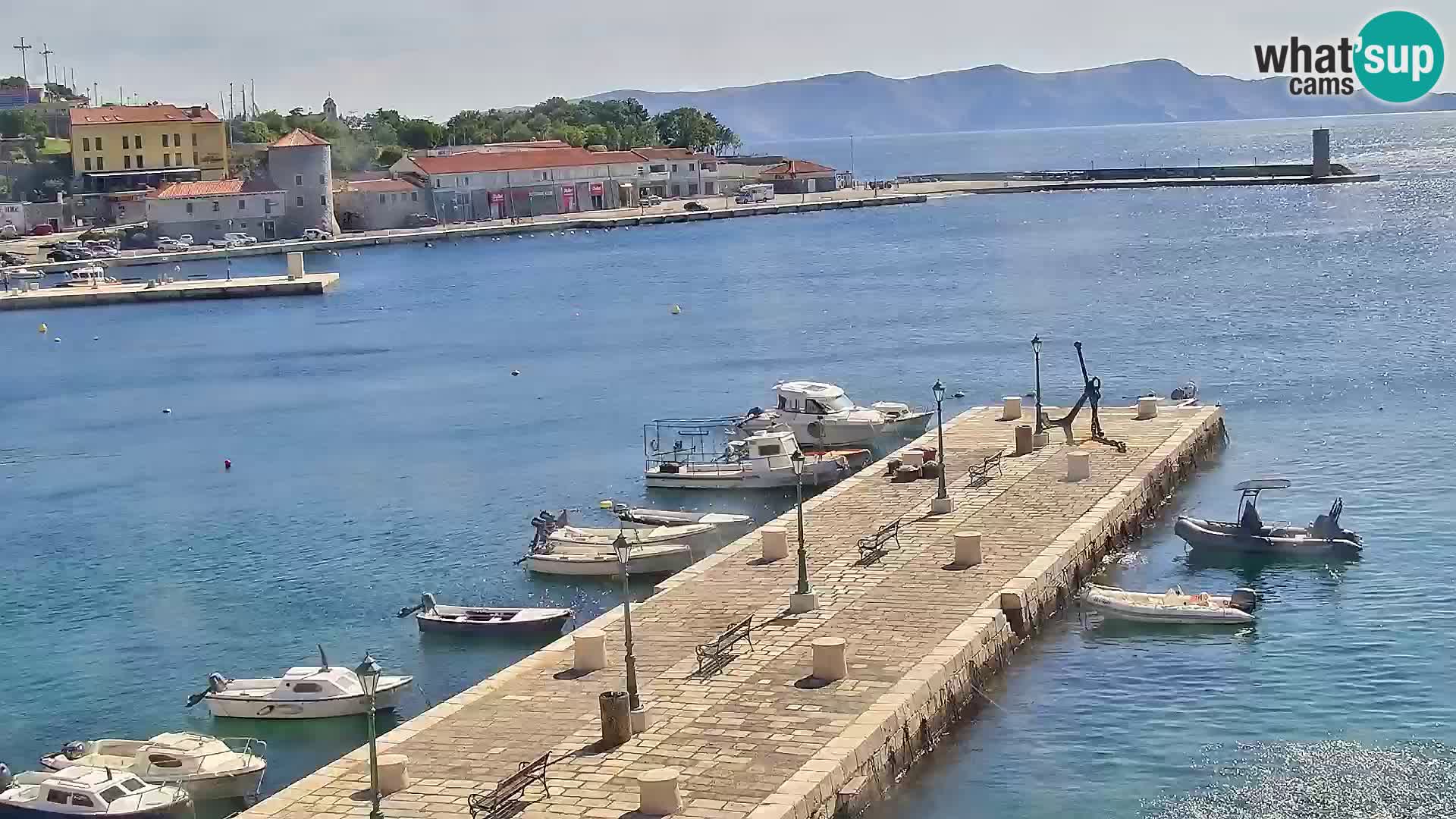Senj Spletna kamera – pogled na obalo Senja