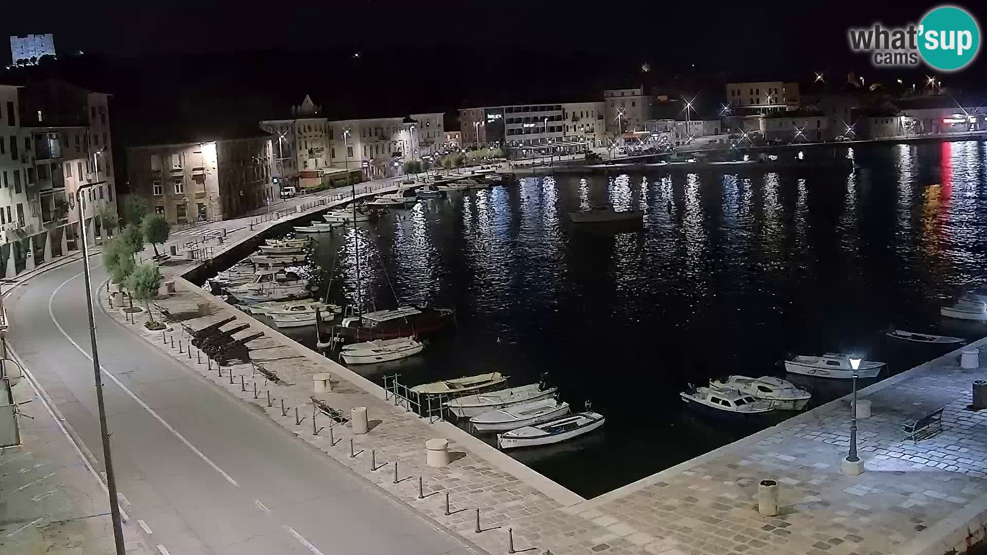 Webcam Senj – Panoramablick auf die Riva Senj