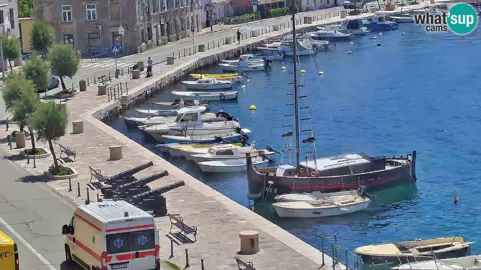 Senj Webcam – Panoramic view of Senj riva