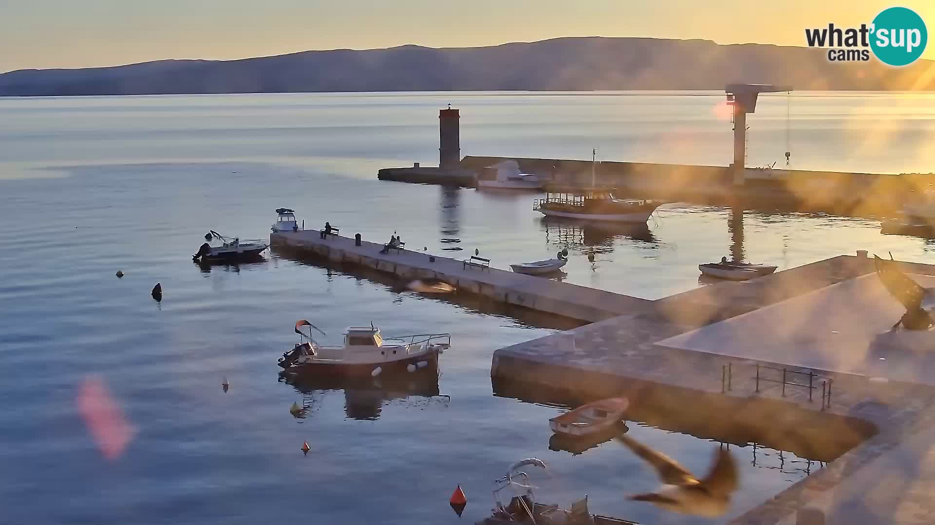 Webcam Segna – Panorama dell’lungomare di Senj