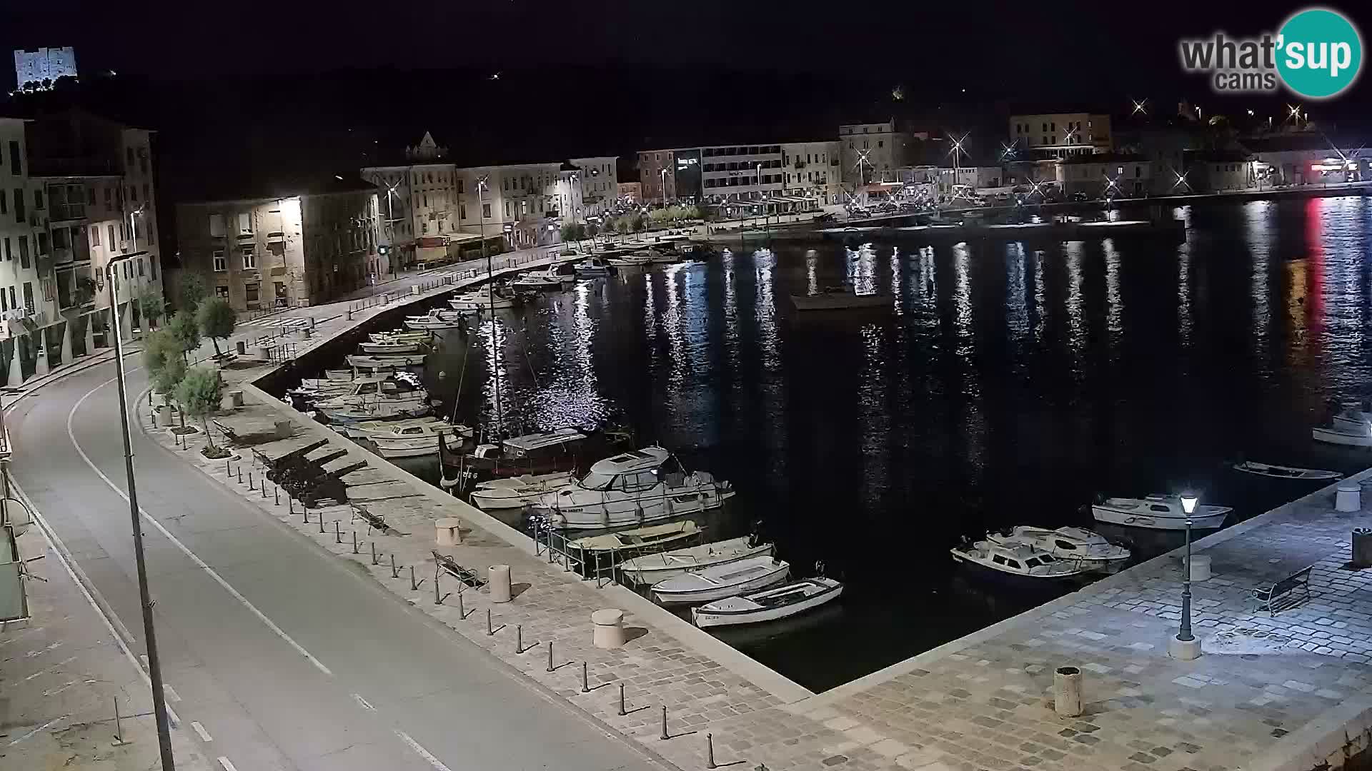 Webcam Senj – Panoramablick auf die Riva Senj