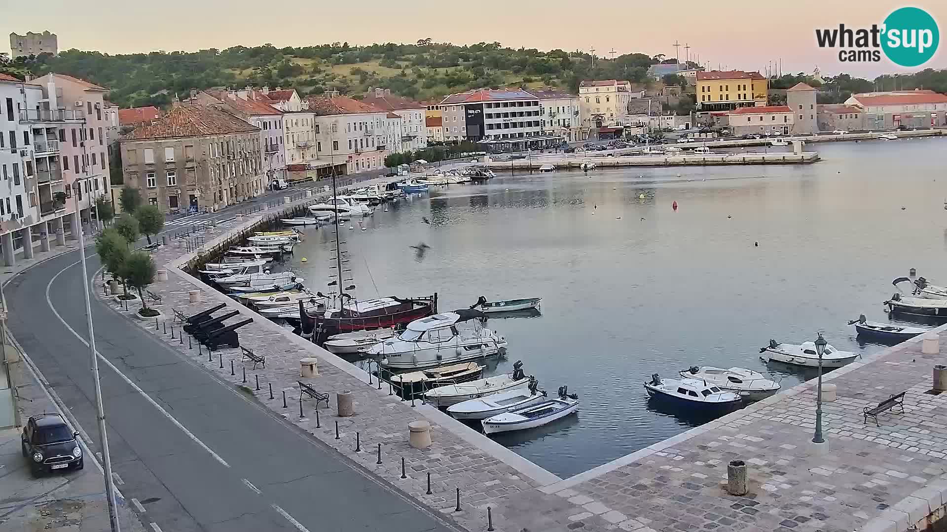 Kamera u živo Senj – Panoramski pogled na senjsku rivu