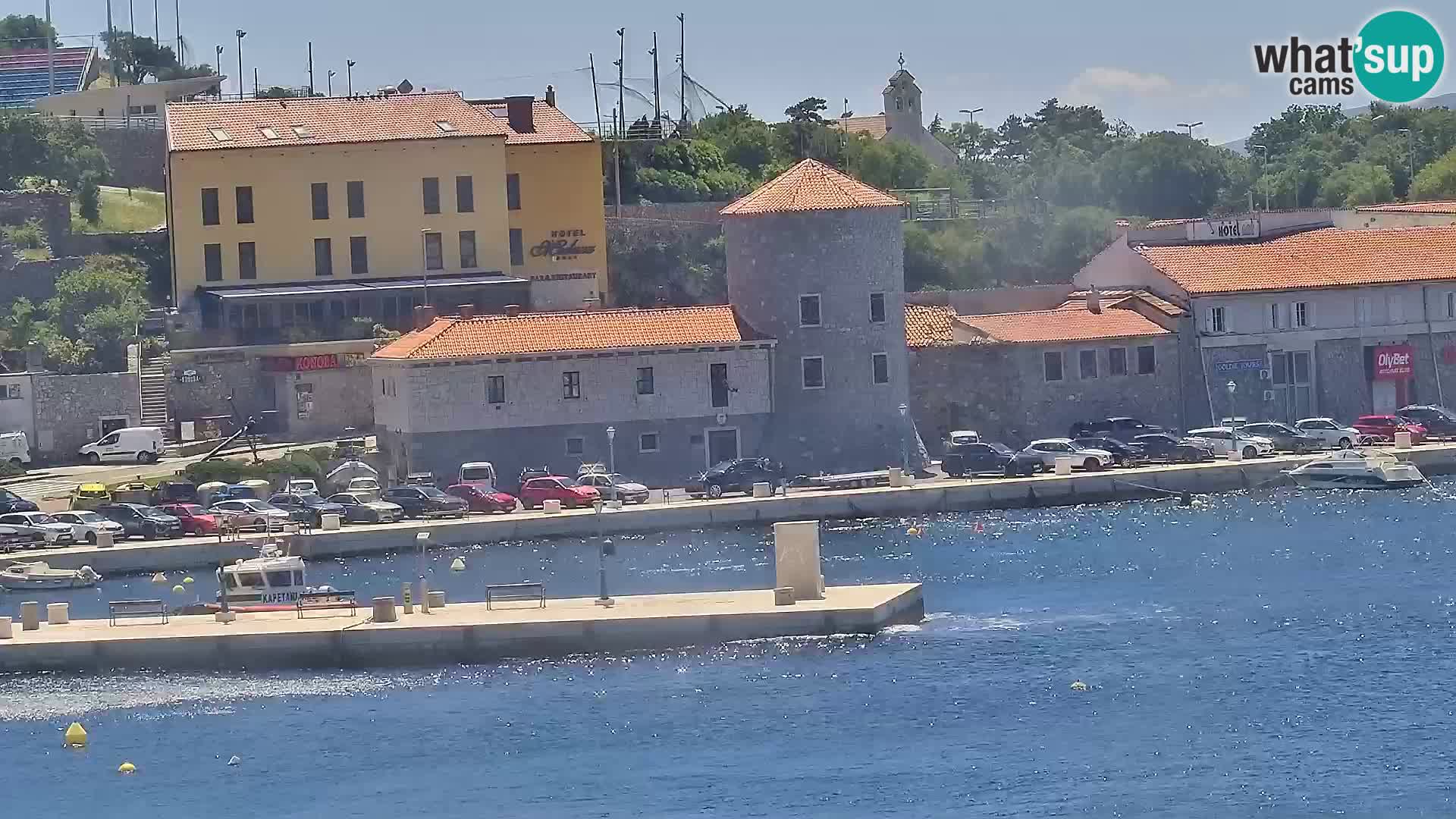 Kamera u živo Senj – Panoramski pogled na senjsku rivu