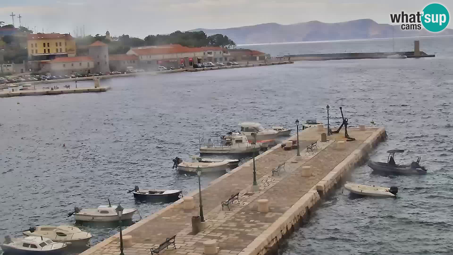 Kamera u živo Senj – Panoramski pogled na senjsku rivu