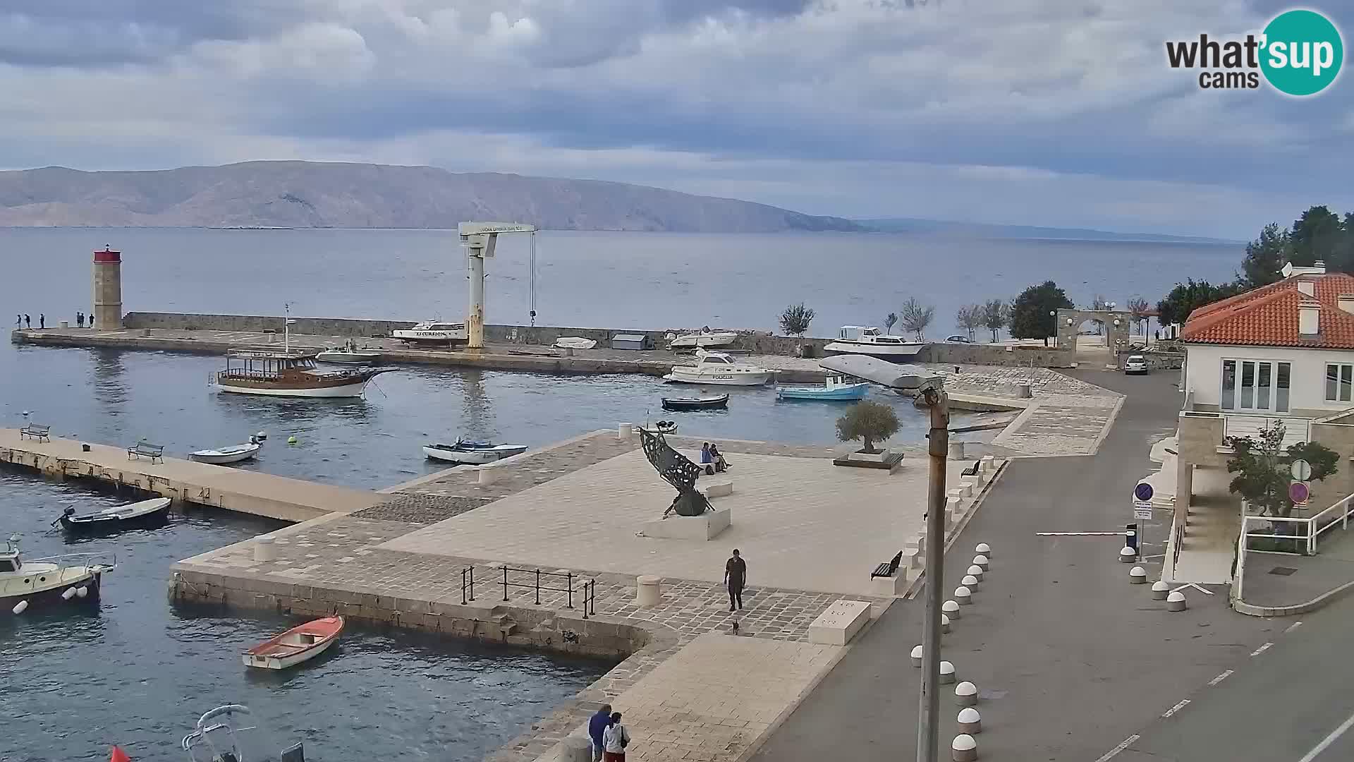 Kamera u živo Senj – Panoramski pogled na senjsku rivu
