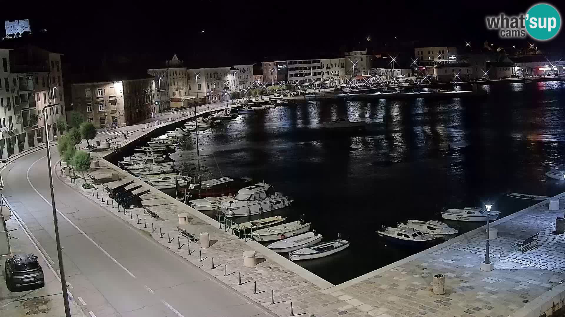 Webcam Senj – Panoramablick auf die Riva Senj
