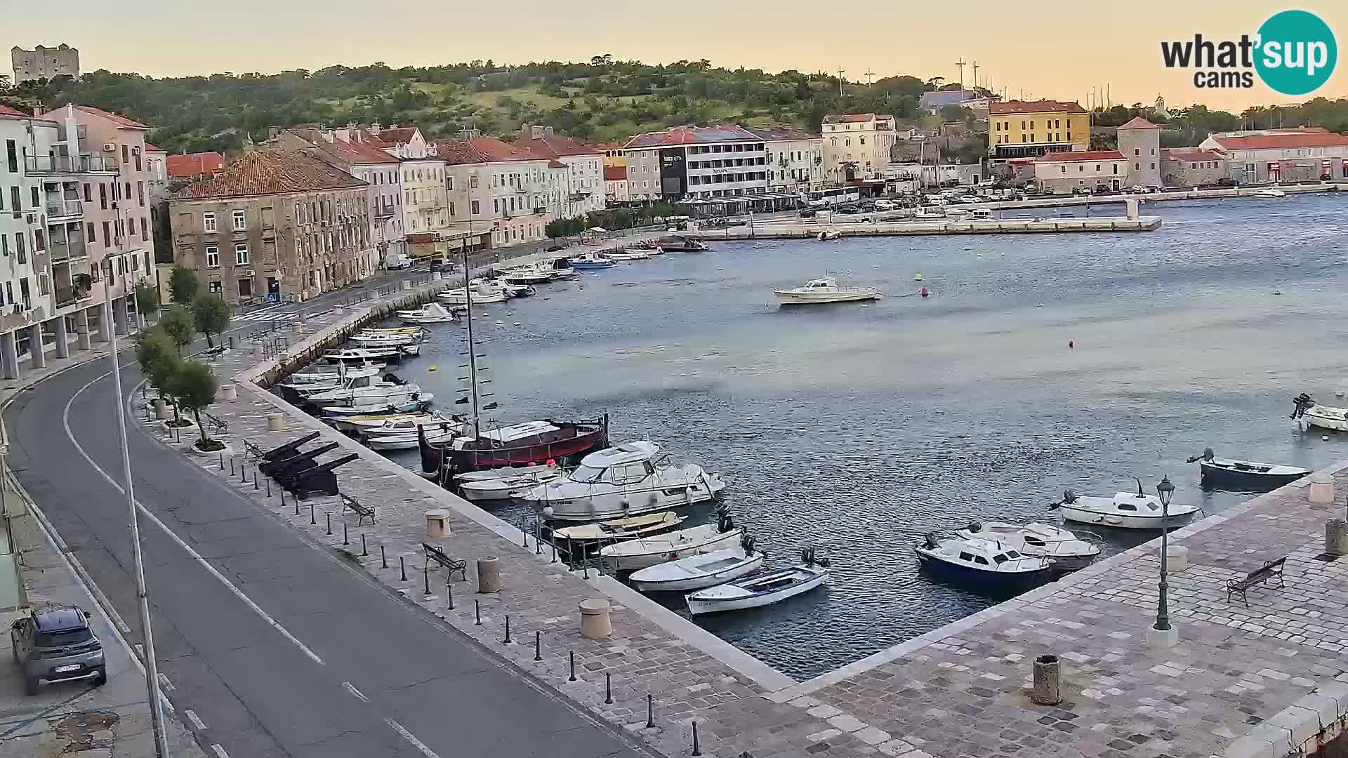 Webcam Senj – Panoramablick auf die Riva Senj