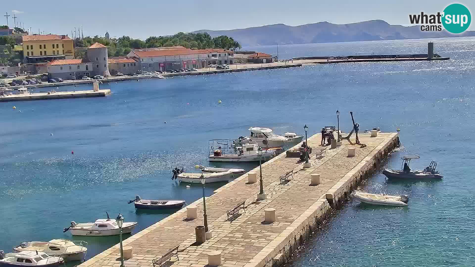 Senj camera en vivo – Vista panorámica de Senj riva