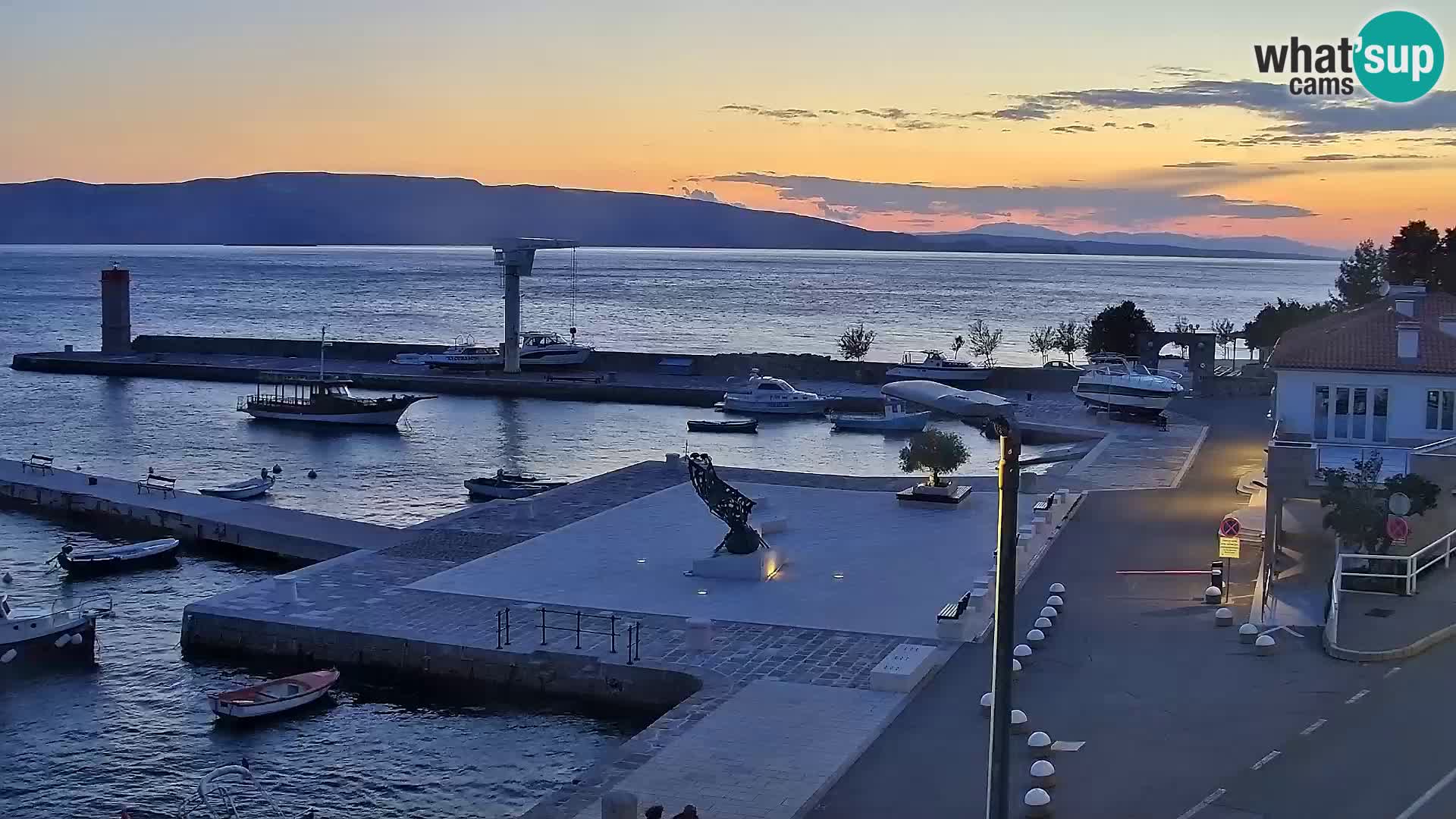 Senj Spletna kamera – pogled na obalo Senja