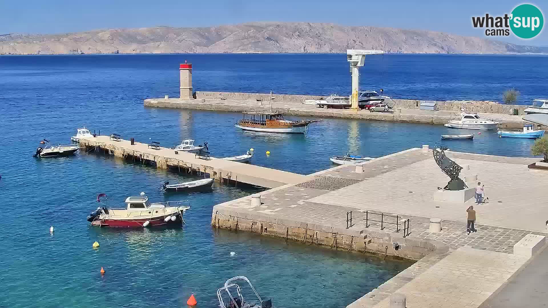 Kamera u živo Senj – Panoramski pogled na senjsku rivu