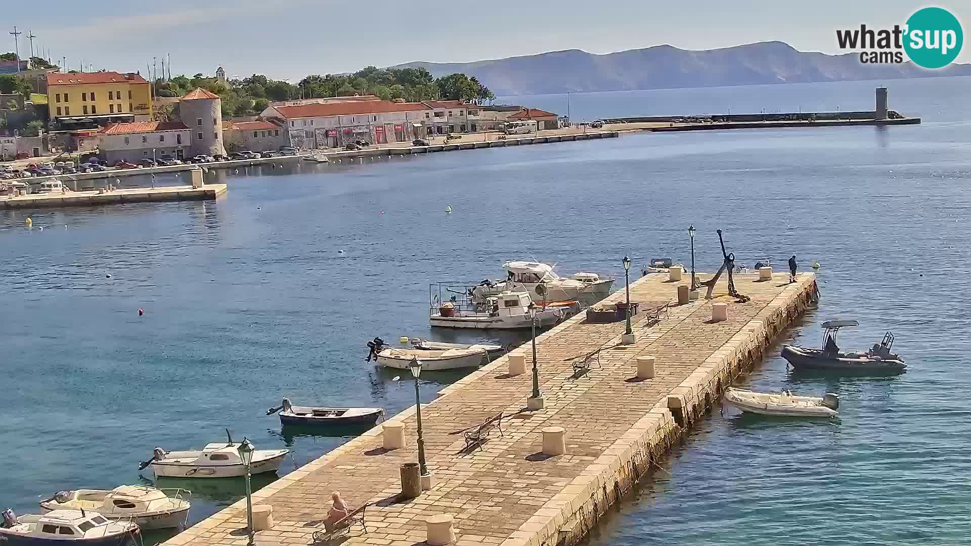 Kamera u živo Senj – Panoramski pogled na senjsku rivu