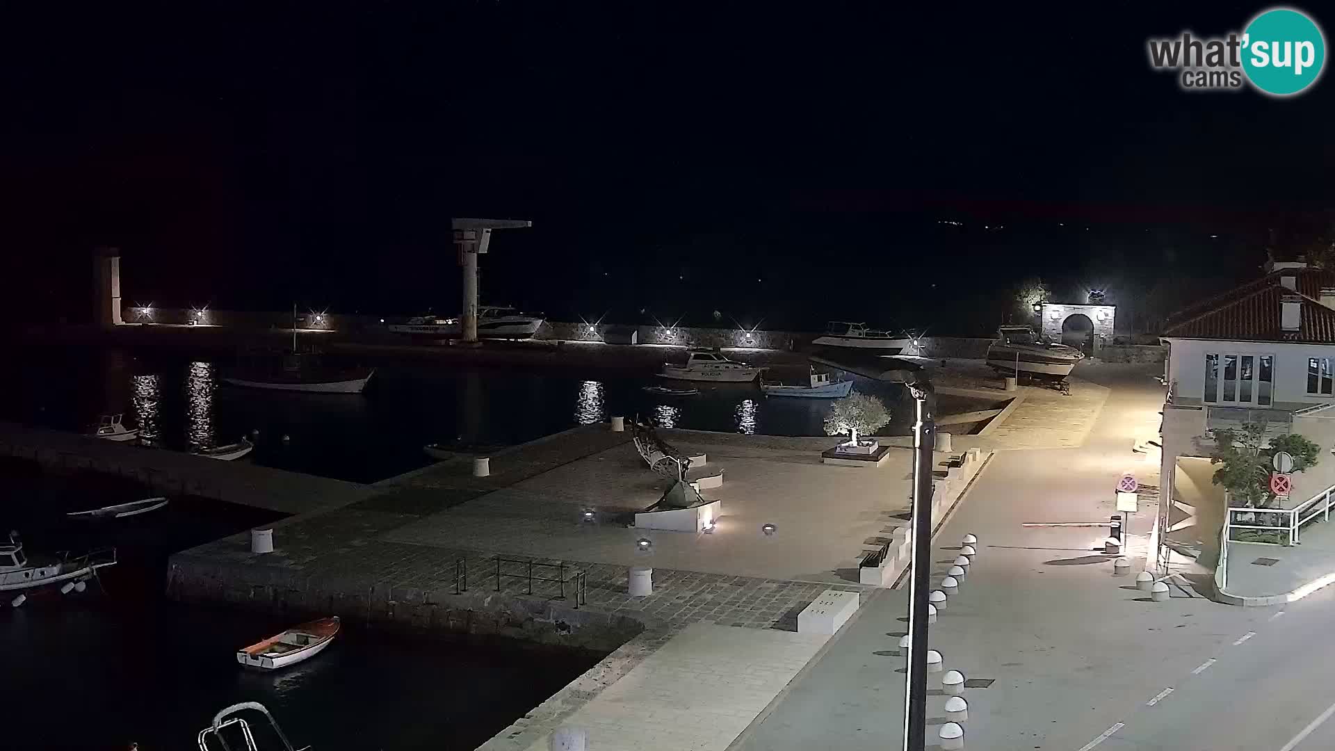 Kamera u živo Senj – Panoramski pogled na senjsku rivu