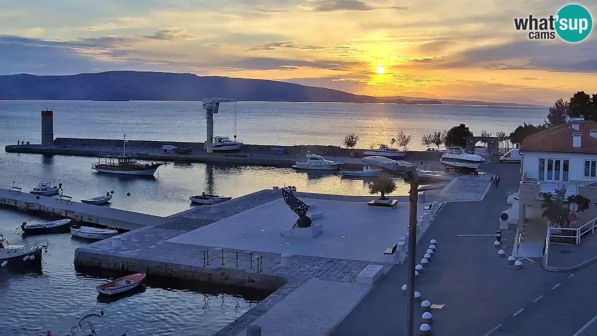 Senj camera en vivo – Vista panorámica de Senj riva