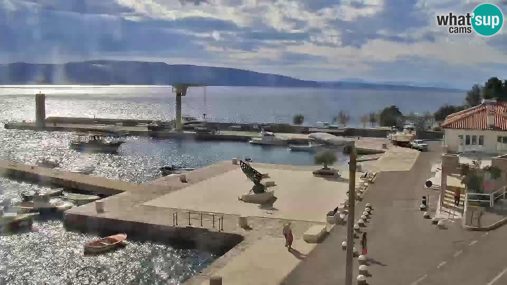 Webcam Senj – Panoramablick auf die Riva Senj