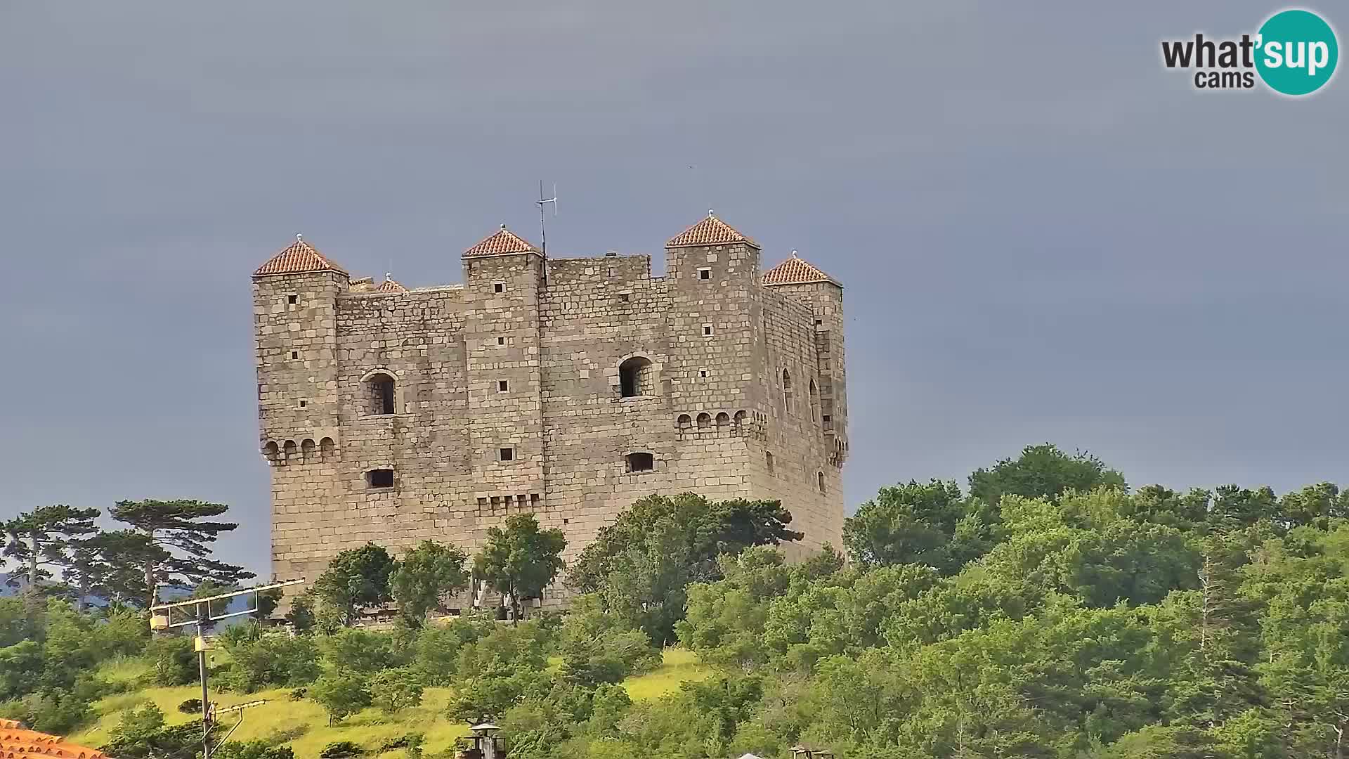 Webcam Senj – Panoramablick auf die Riva Senj