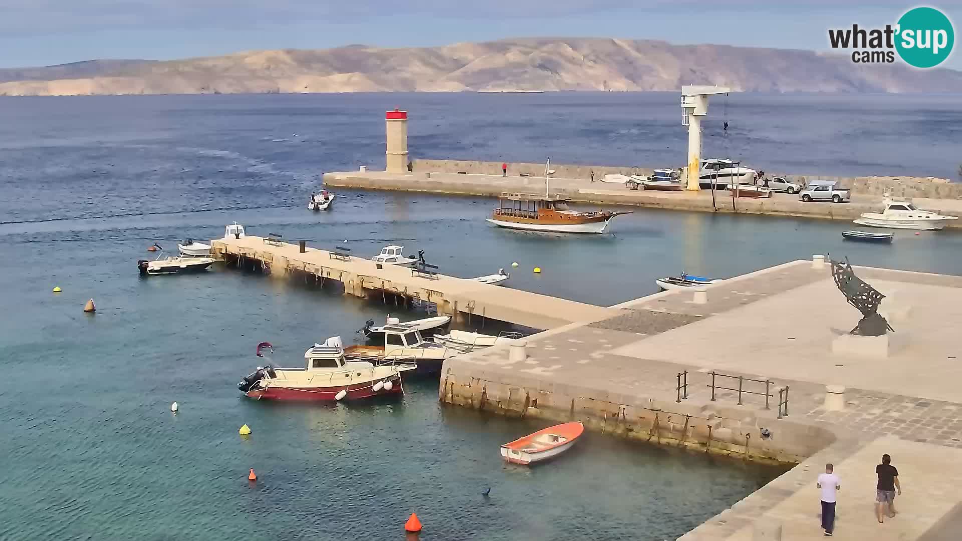 Webcam Senj – Panoramablick auf die Riva Senj