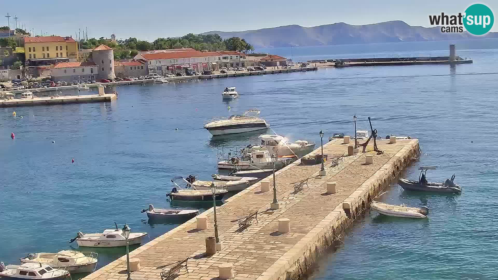 Kamera u živo Senj – Panoramski pogled na senjsku rivu