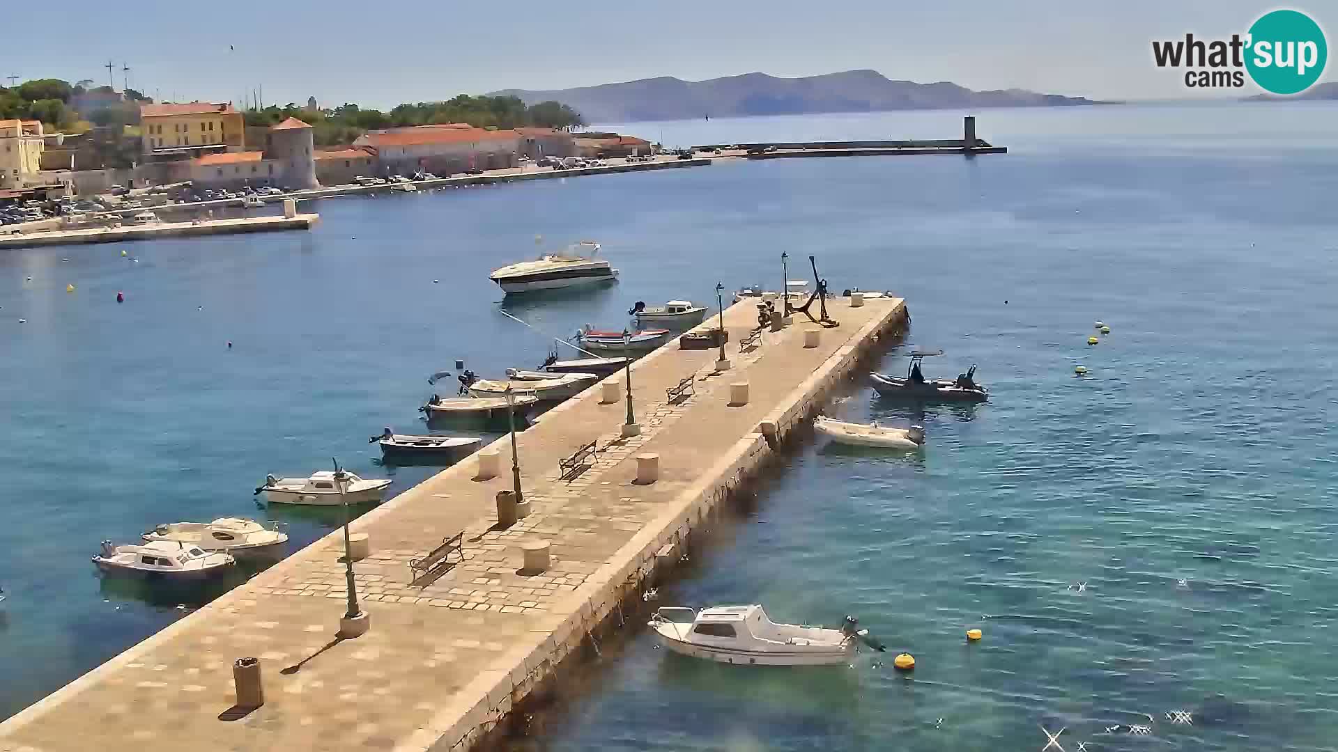 Kamera u živo Senj – Panoramski pogled na senjsku rivu
