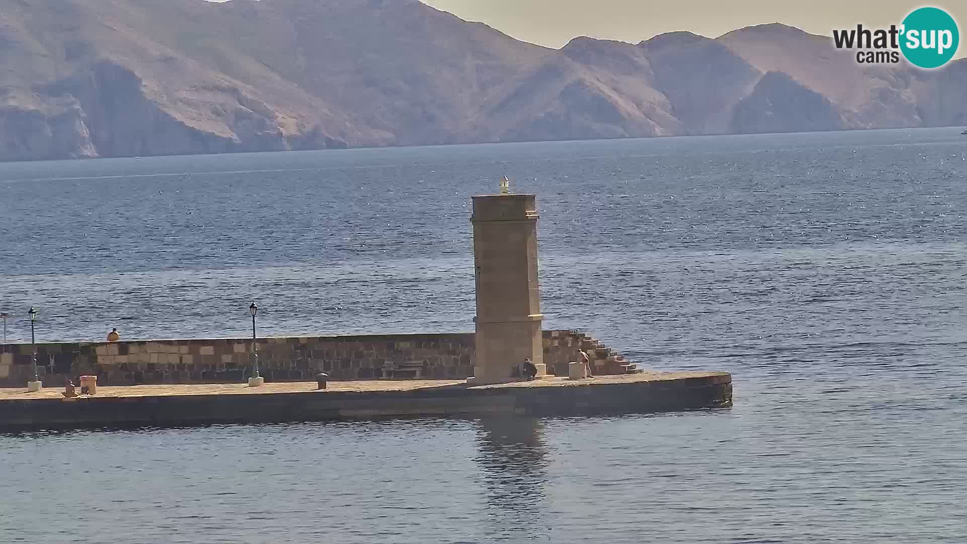 Webcam Senj – Panoramablick auf die Riva Senj