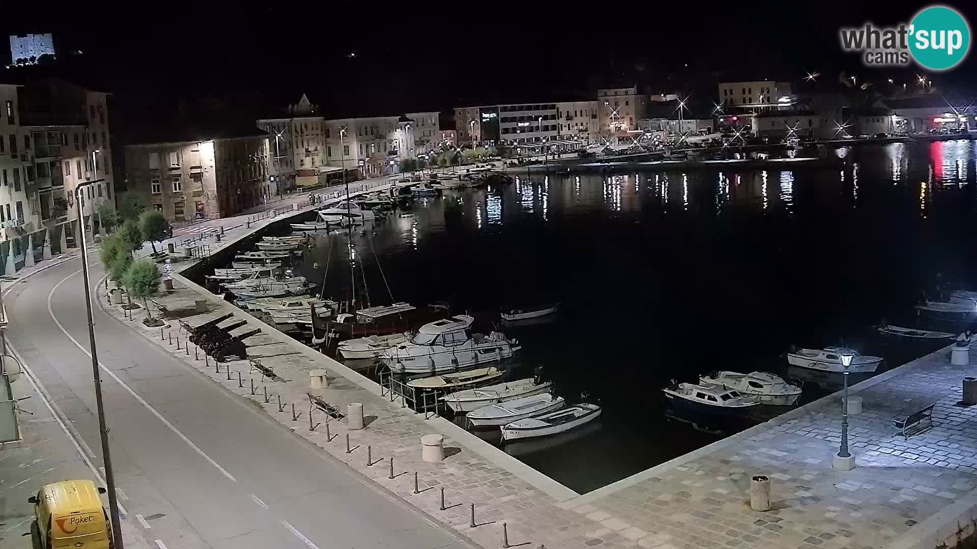Webcam Senj – Panoramablick auf die Riva Senj