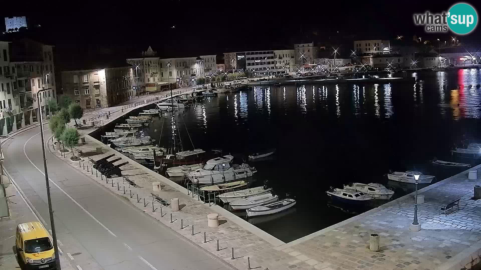 Livecam Senj – Vue panoramique de Senj riva