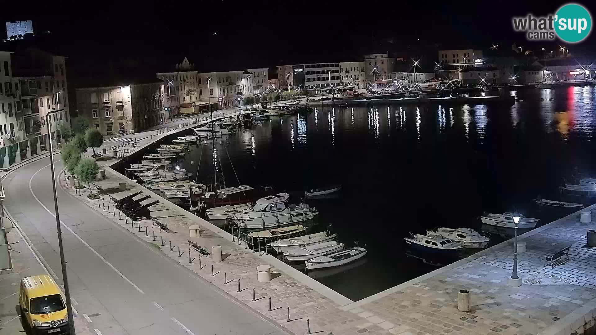 Livecam Senj – Vue panoramique de Senj riva