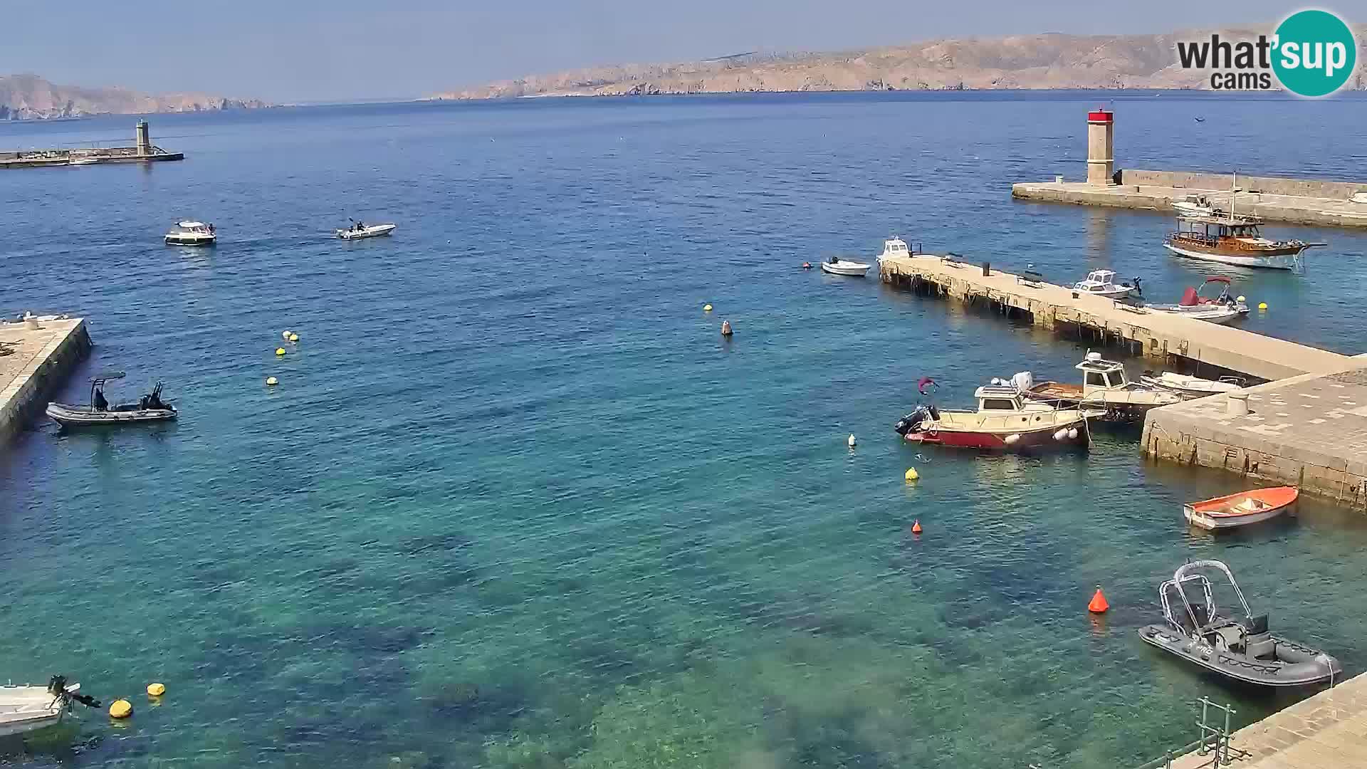 Livecam Senj – Vue panoramique de Senj riva