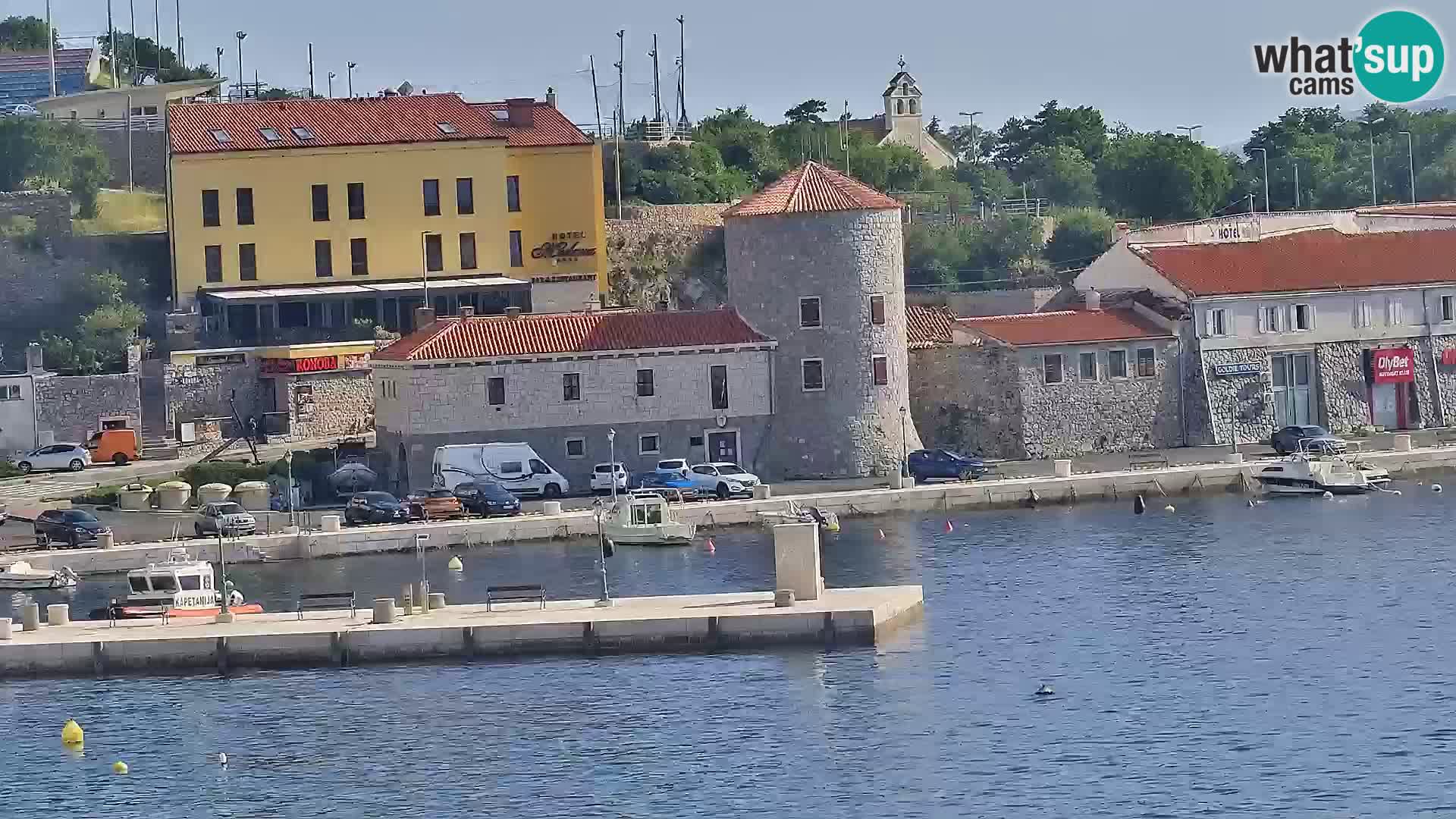 Webcam Senj – Panoramablick auf die Riva Senj