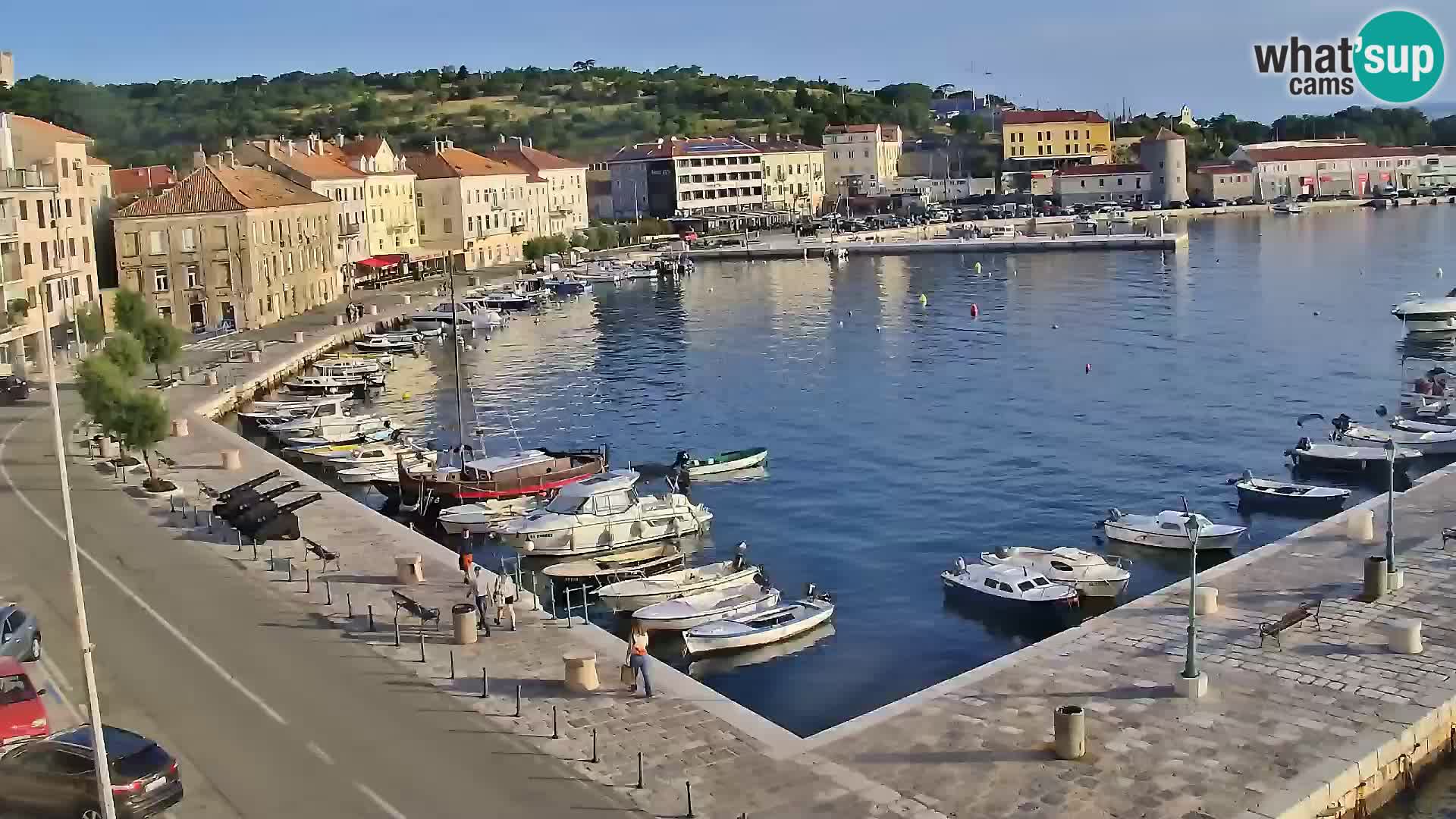 Webcam Senj – Panoramablick auf die Riva Senj
