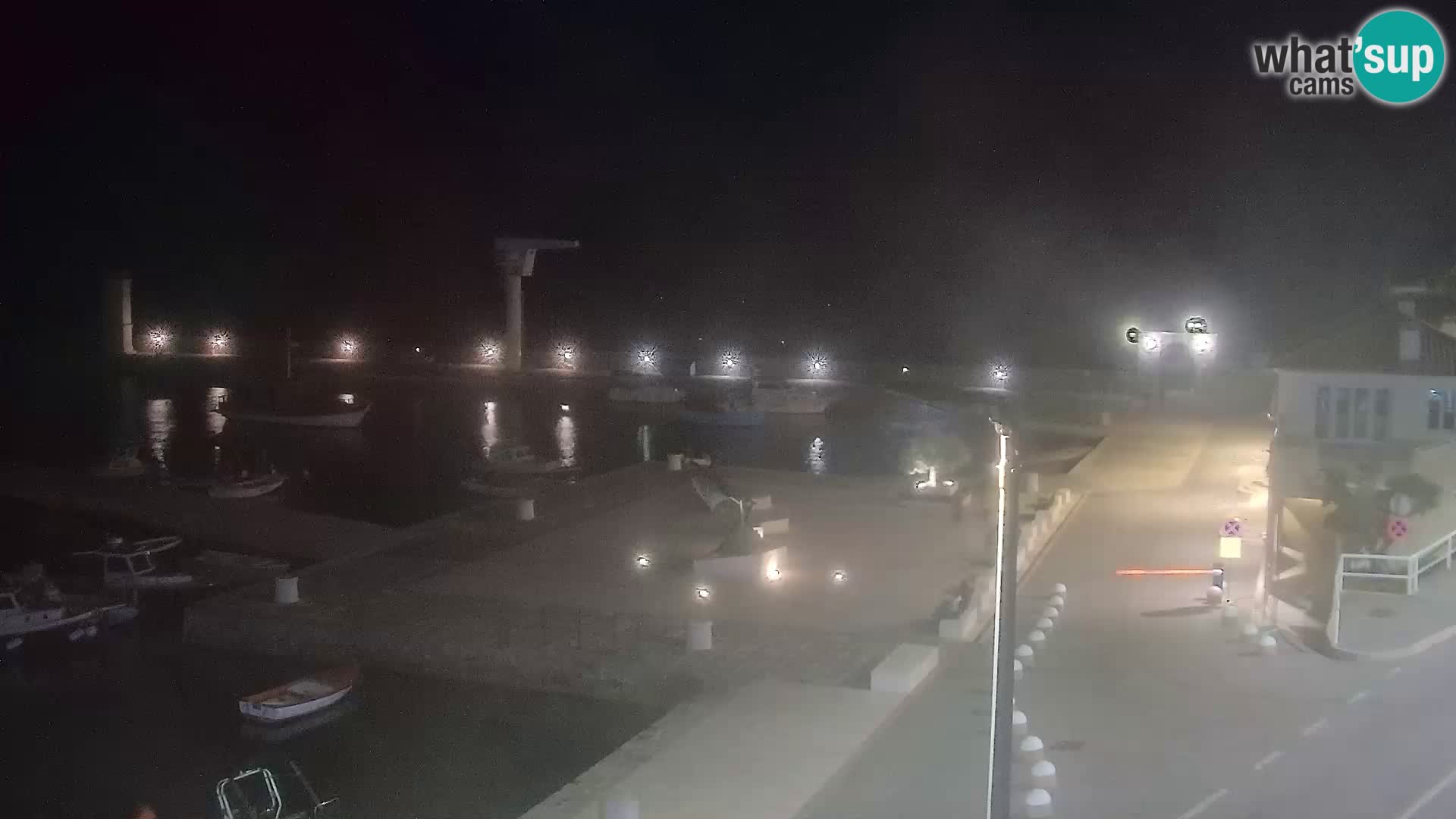 Webcam Senj – Panoramablick auf die Riva Senj
