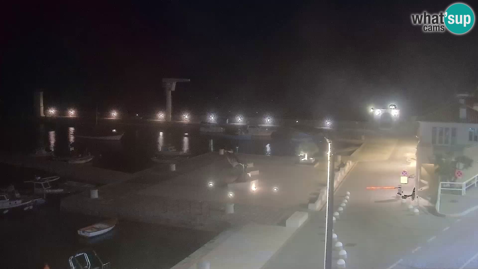 Webcam Senj – Panoramablick auf die Riva Senj